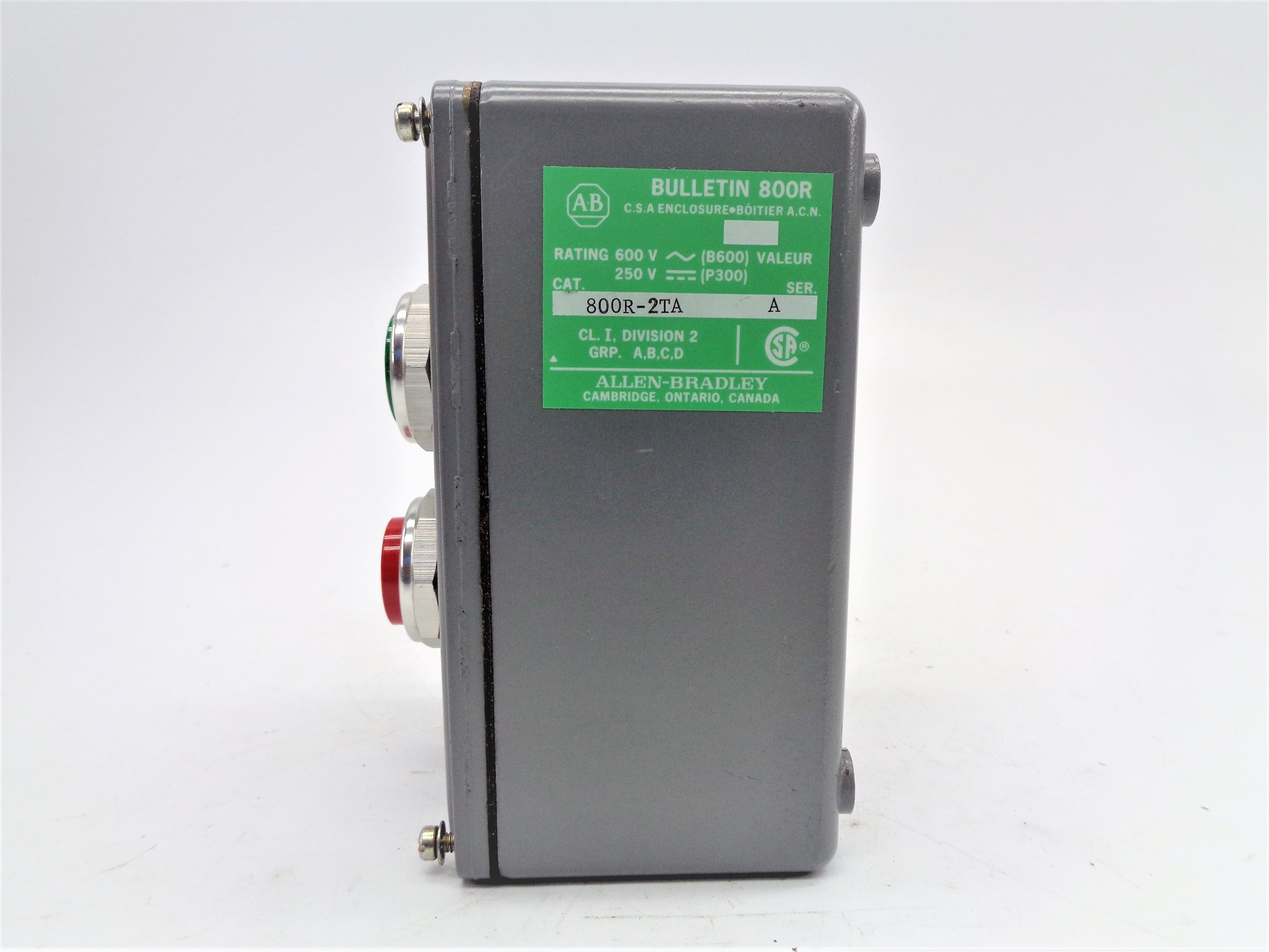 ALLEN BRADLEY 800R-2TA SER. A (AS PICTURED) NSNP