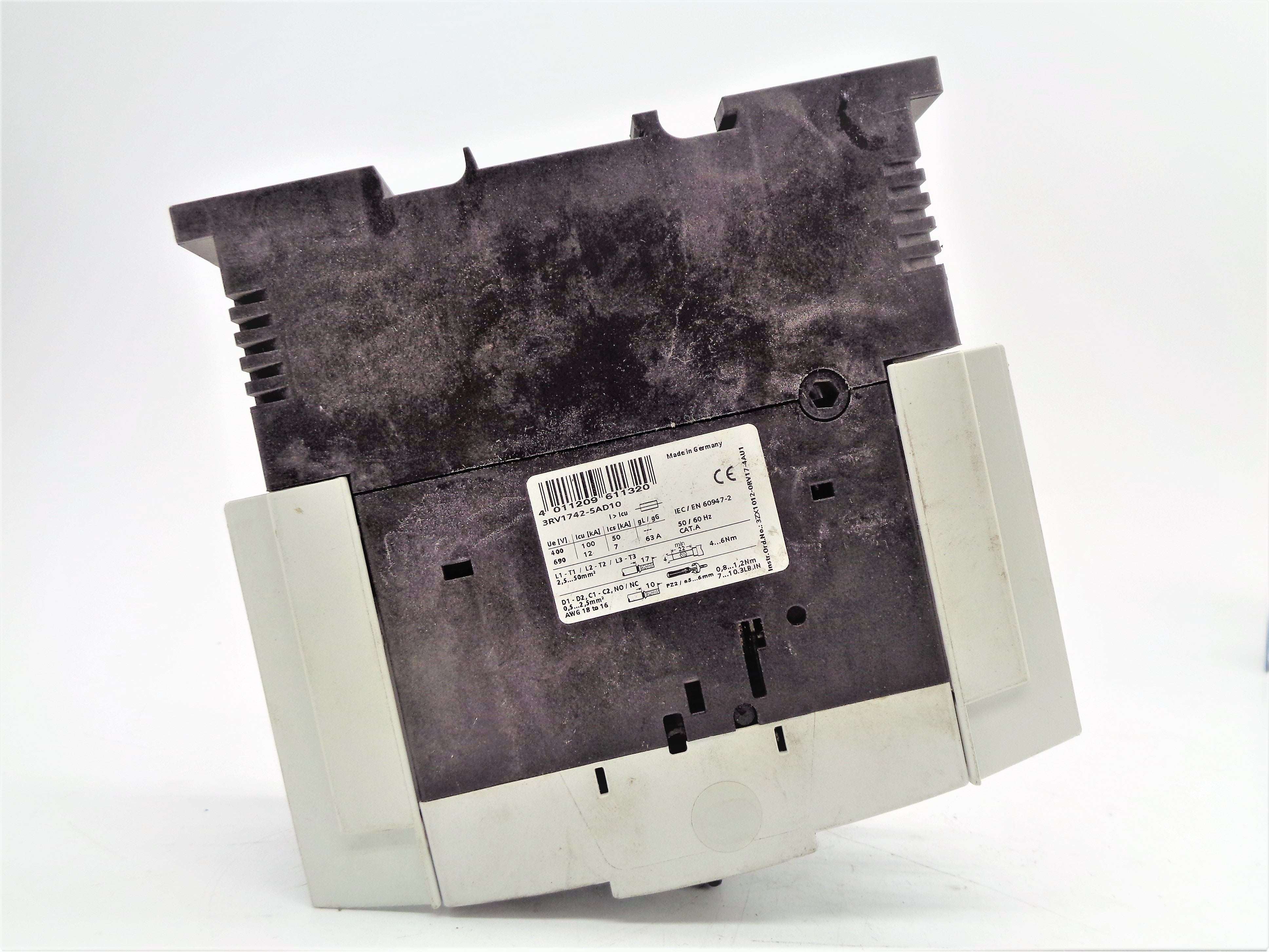 SIEMENS 3RV1742-5AD10 63A 600V NSNP