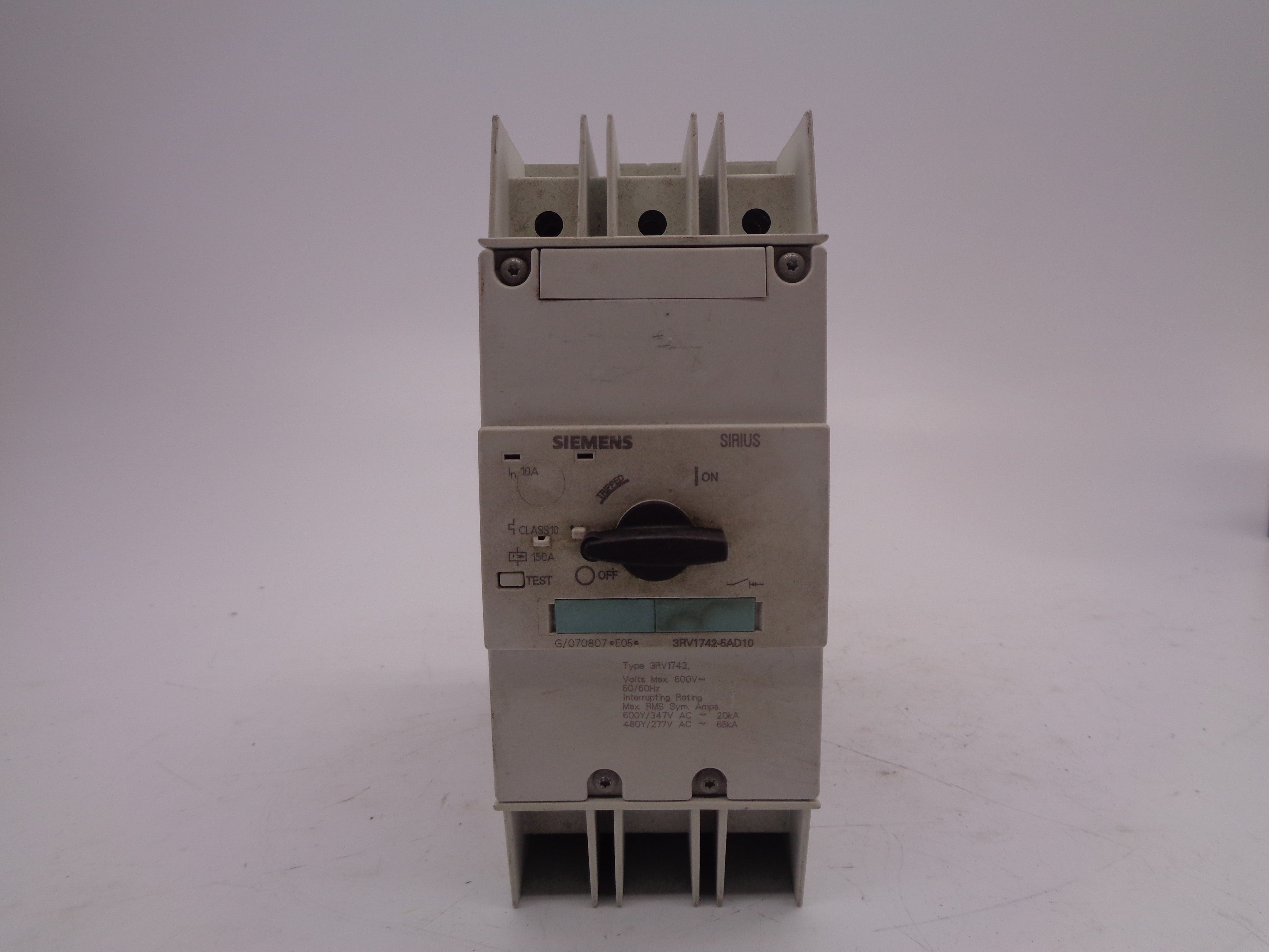 SIEMENS 3RV1742-5AD10 63A 600V NSNP