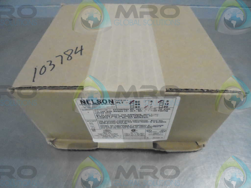 NELSON HEATING & TRACING SYSTEMS PLT BC U 3 CONNECTION KIT FOR PIPES *FACTORY SEALED*