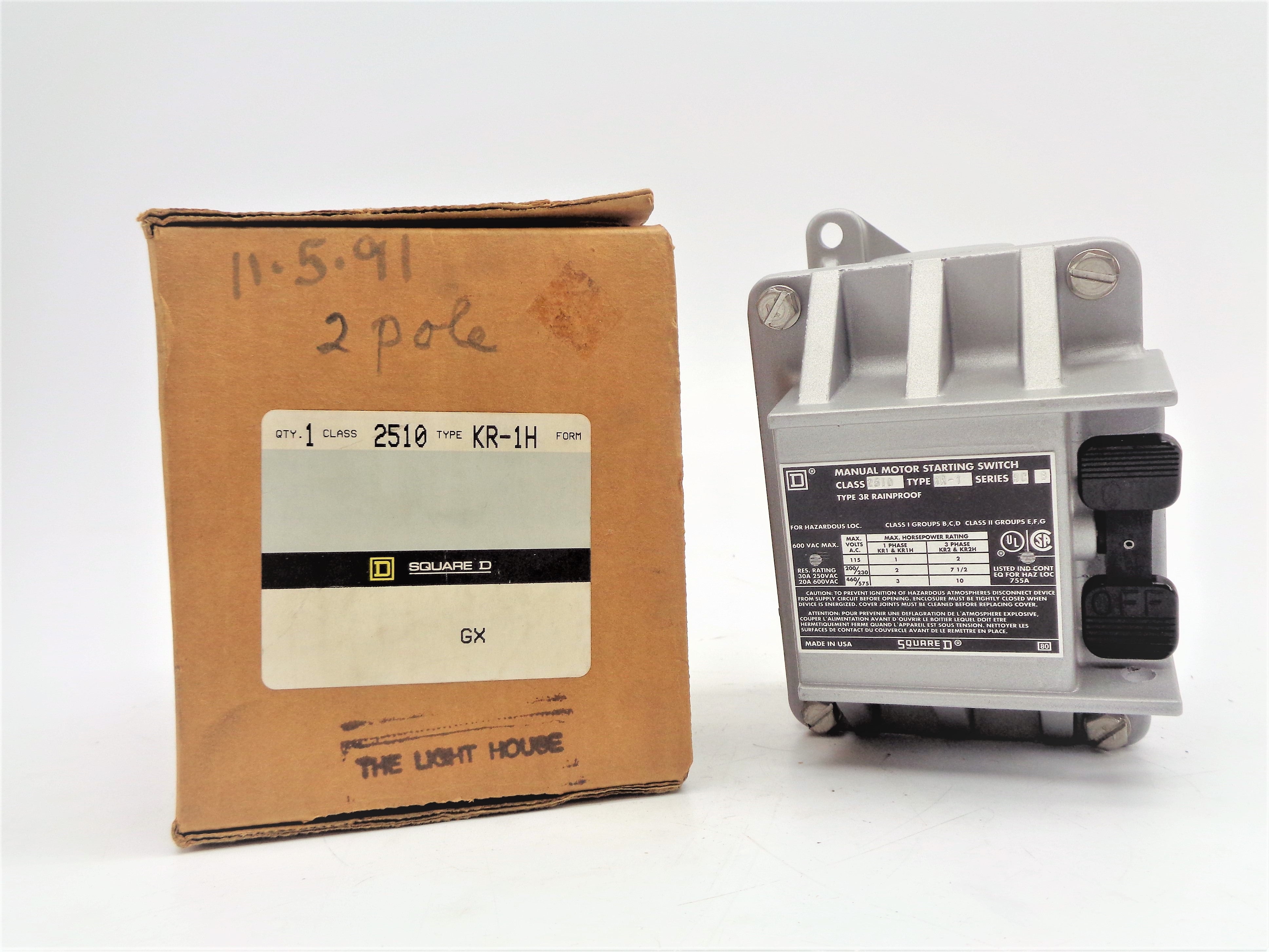 SQUARE D 2510KR-1H SER. B NSMP