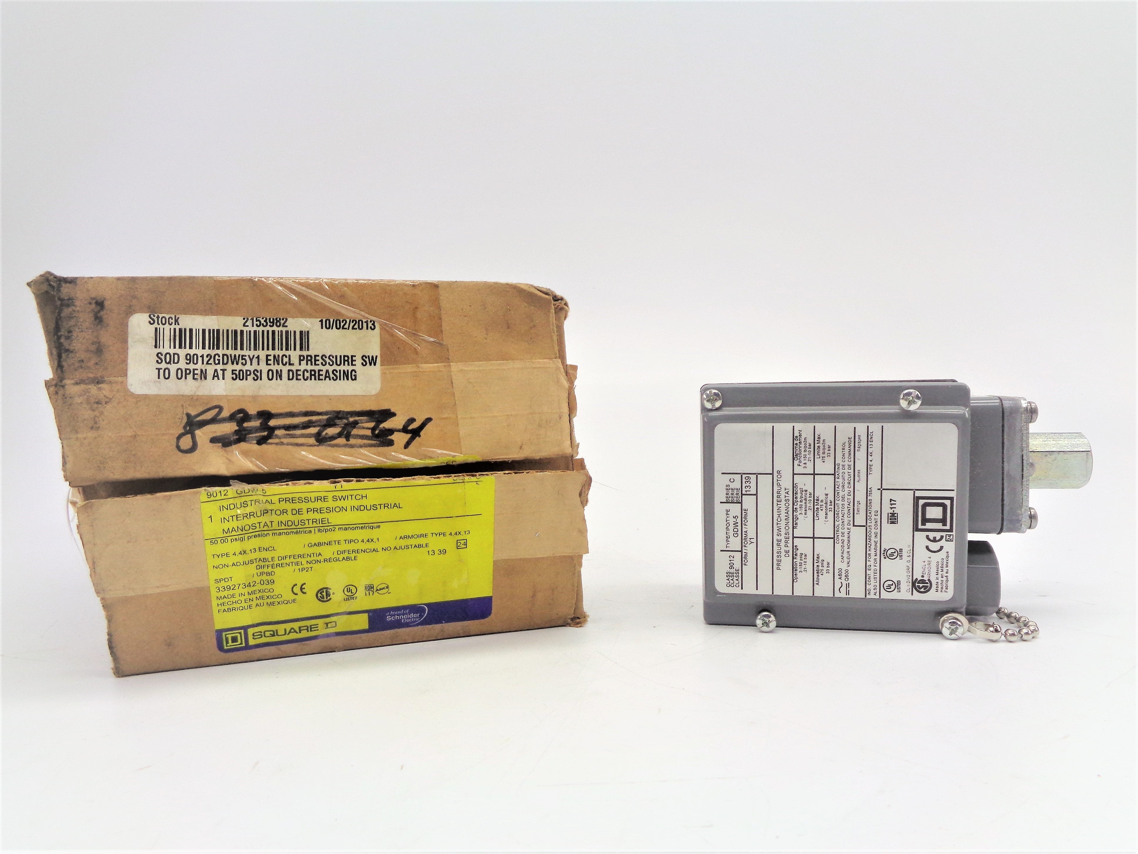 SQUARE D 9012GDW-5 SER. C NSMP