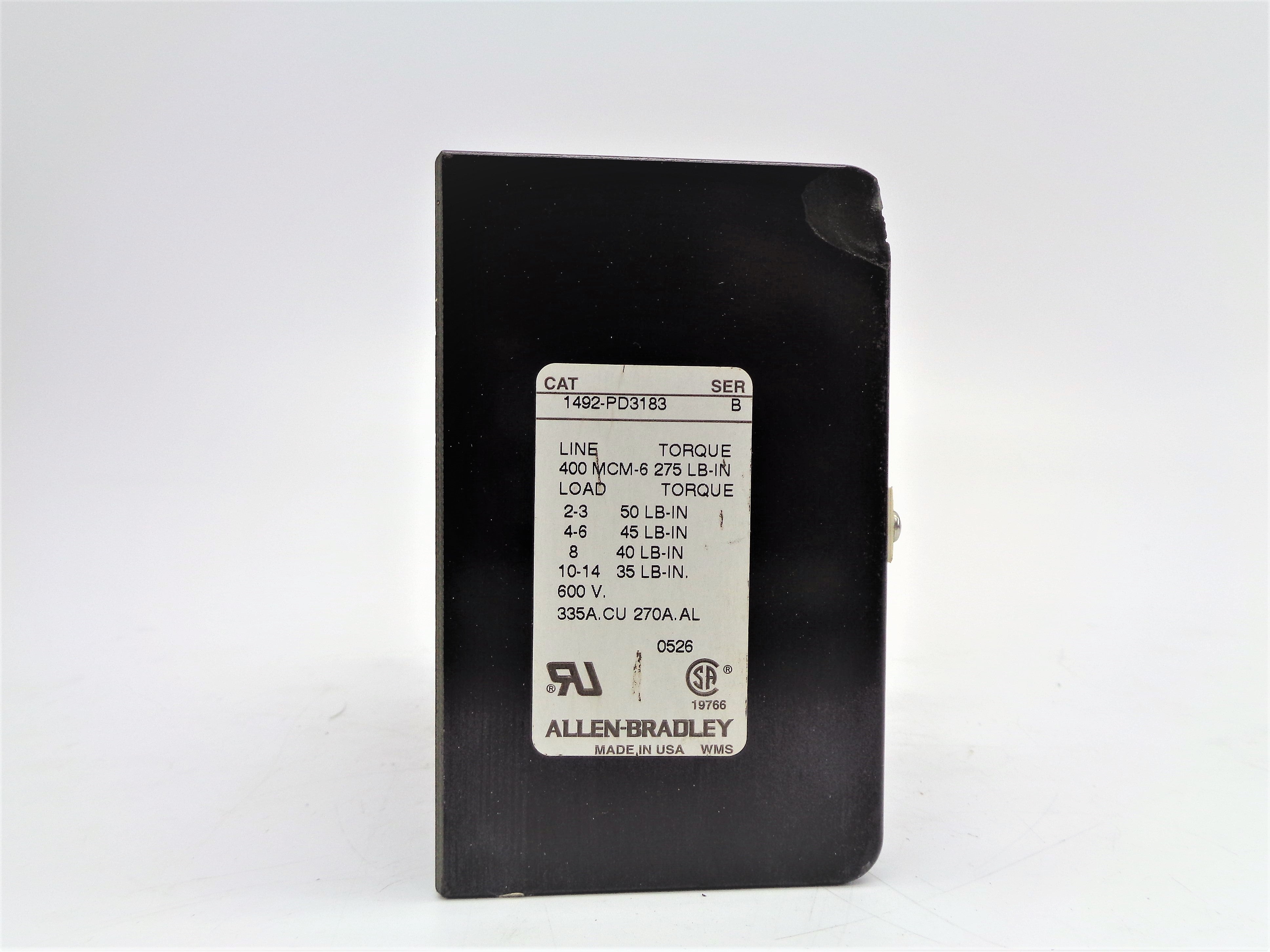 ALLEN BRADLEY 1492-PD3183 SER. B (AS PICTURED) NSNP