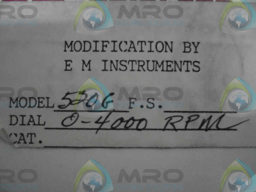 TRIPLETT 520G (0-4,000)RPM *NEW IN BOX*