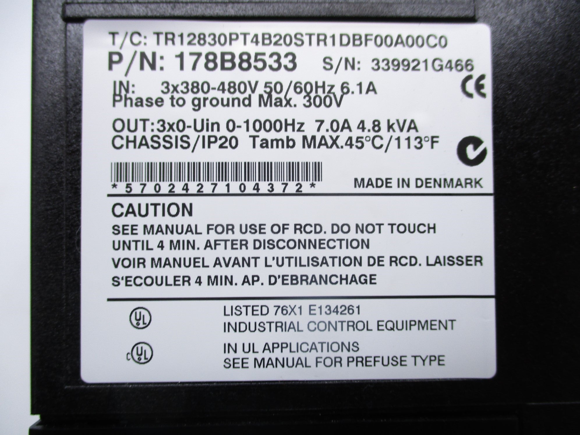 TRANE 178B8533 NSNP