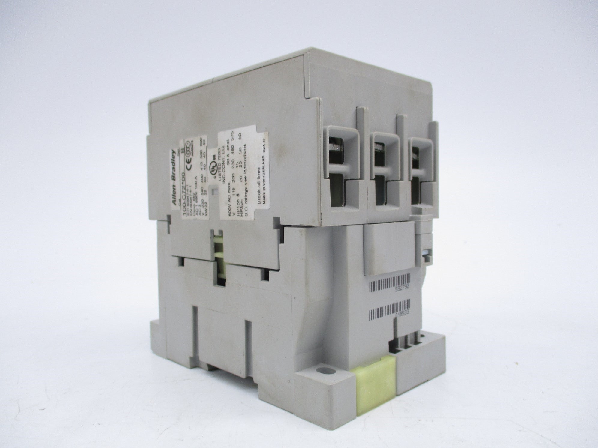 ALLEN BRADLEY 100-C72D10 SER. B 120V (BR/WH) NSMP