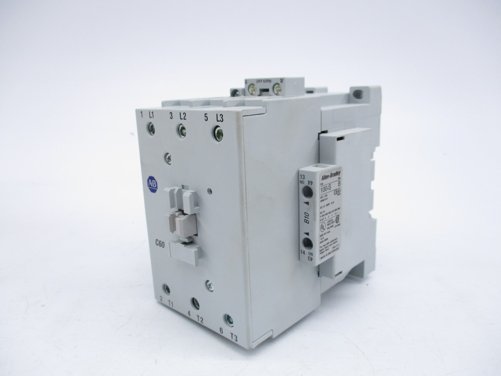 ALLEN BRADLEY 100-C60J10 SER. B 24V (BR/WH) NSMP