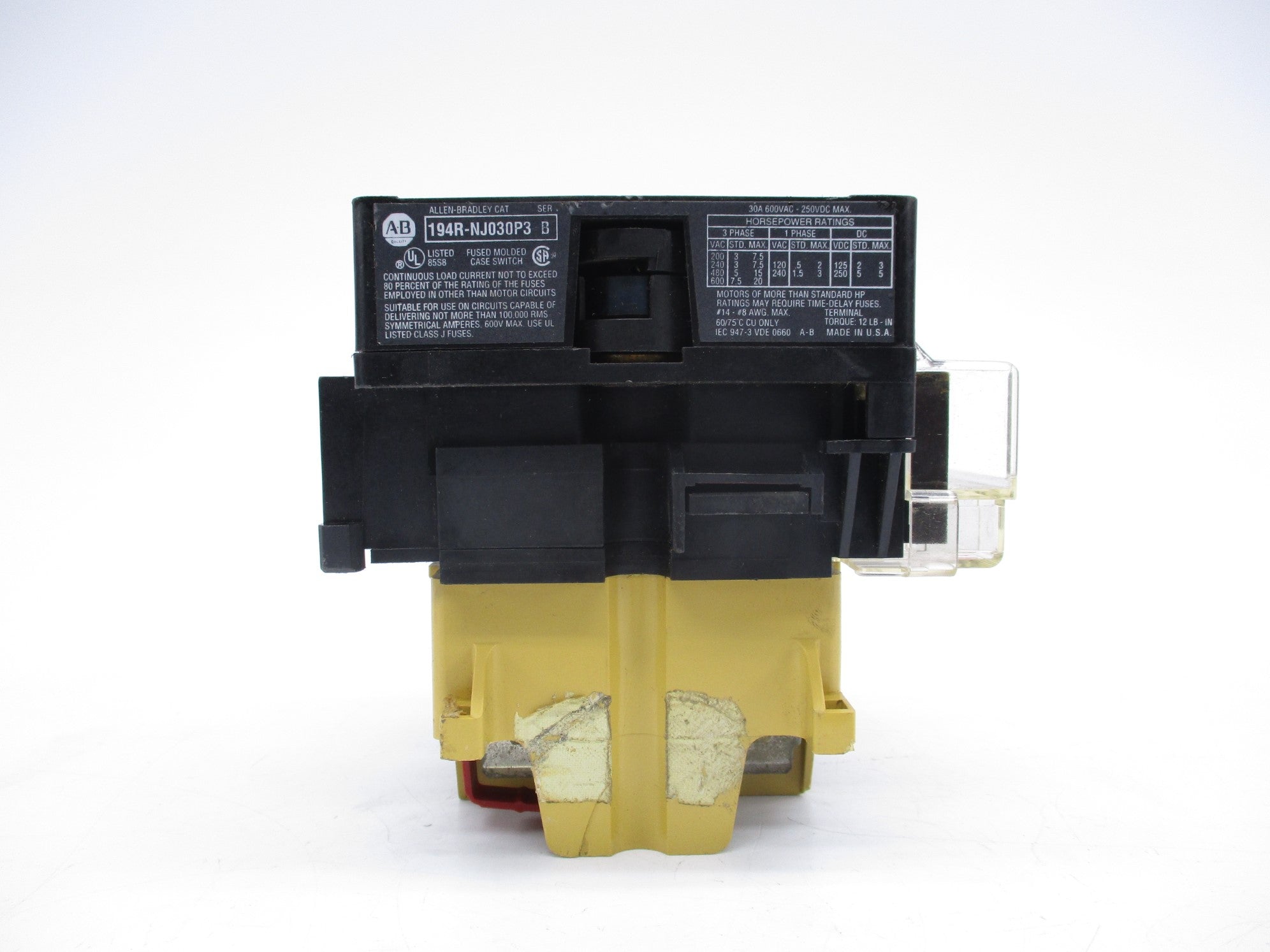 ALLEN BRADLEY 194R-NJ030P3 SER. B (AS PICTURED) UNMP