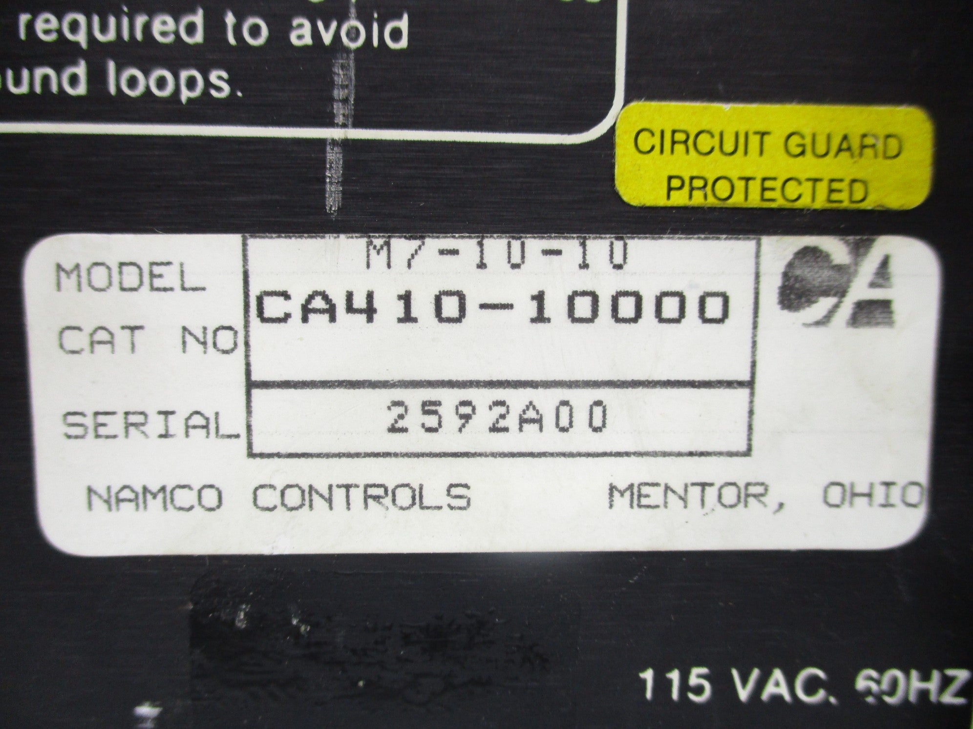 NAMCO CA410-10000 UNMP