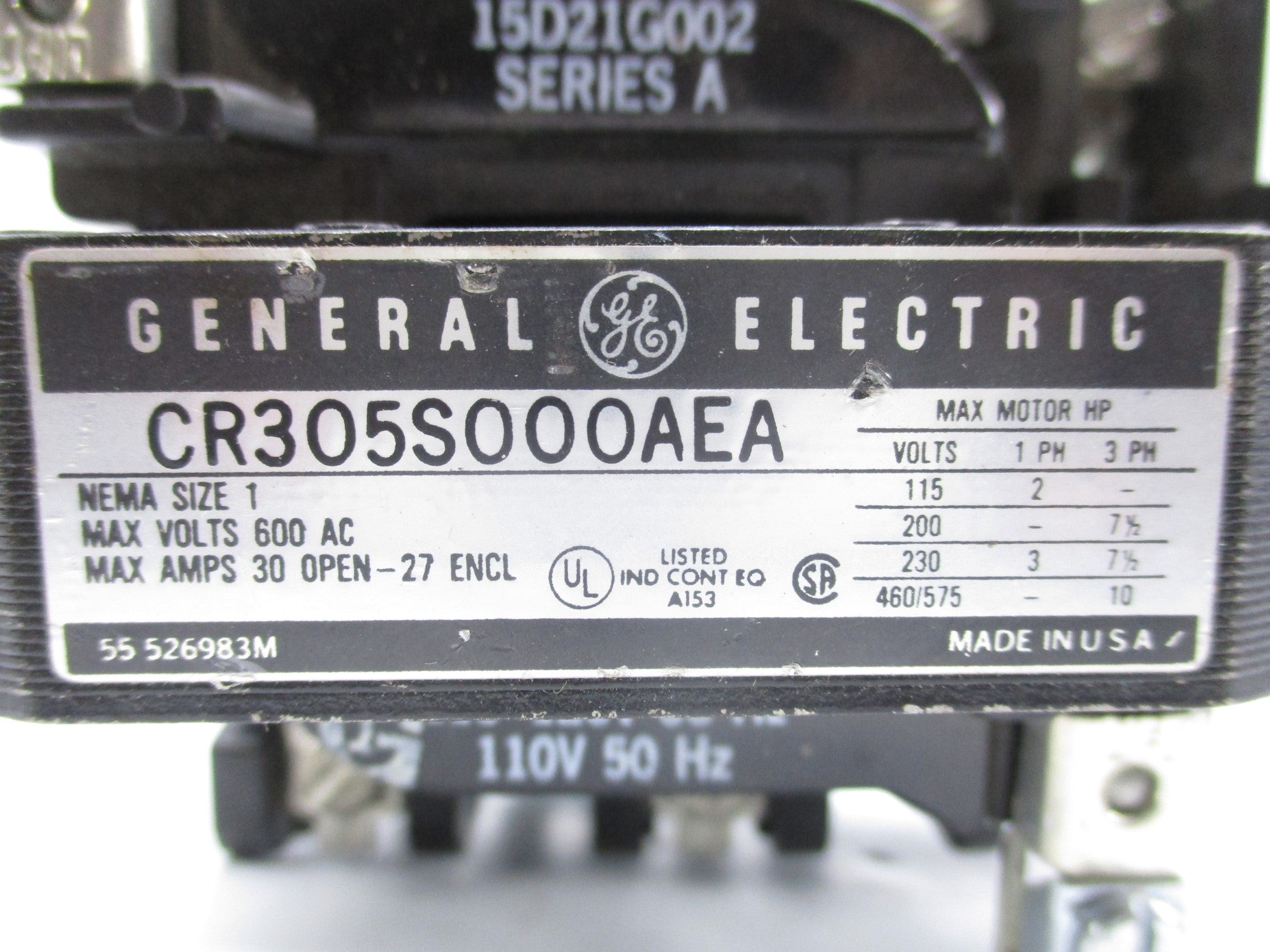 GENERAL ELECTRIC CR305S000AEA UNMP