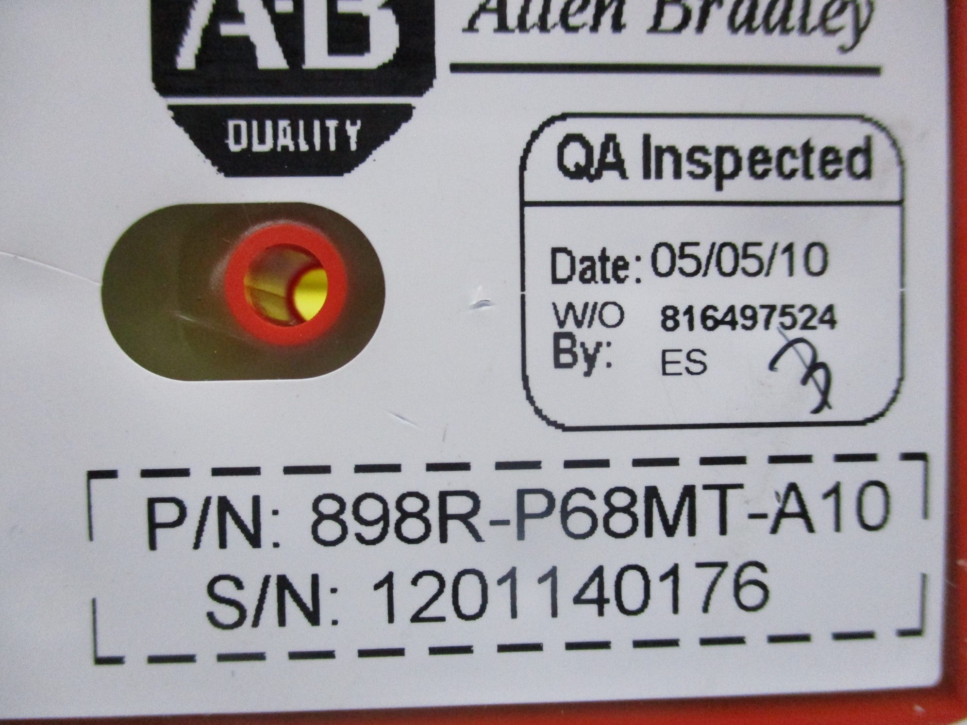 INDUSTRIAL SPARE PART 898R-P68MT-A10 SER. A NSNP