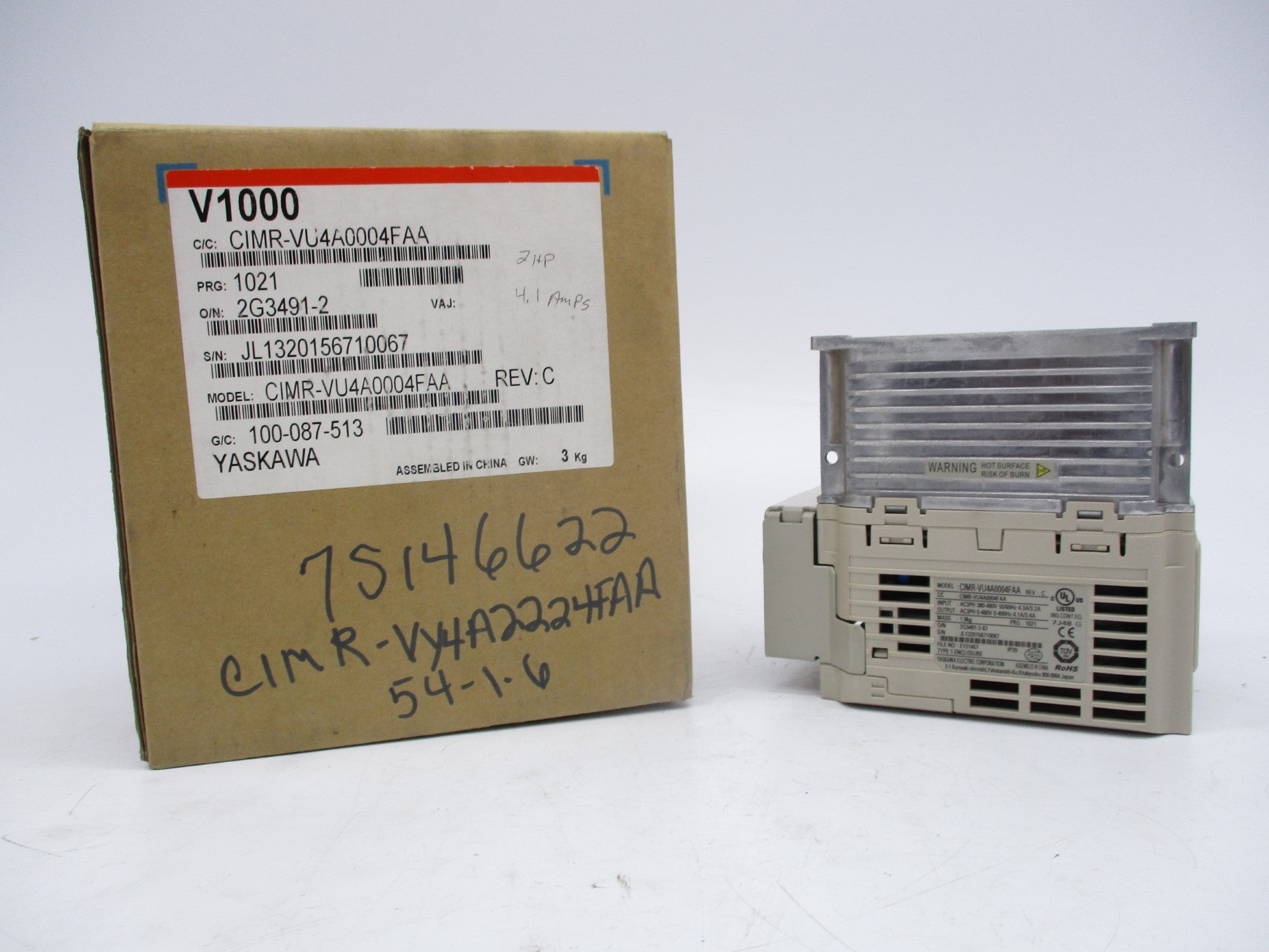 YASKAWA CIMR-VU4A0004FAA NSMP