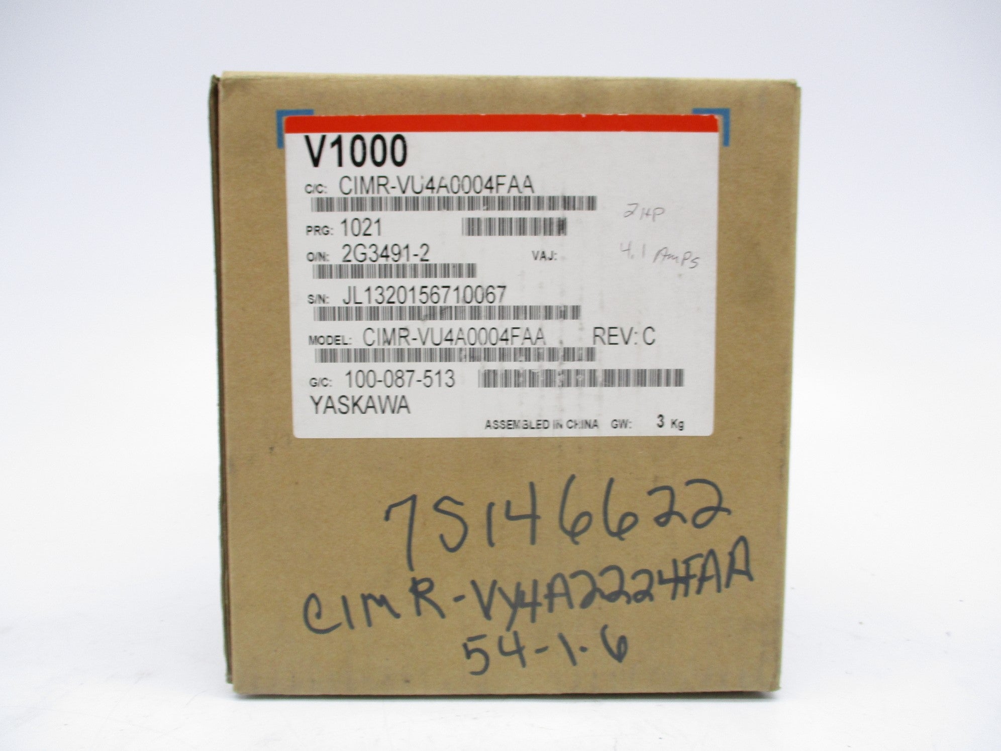 YASKAWA CIMR-VU4A0004FAA NSMP