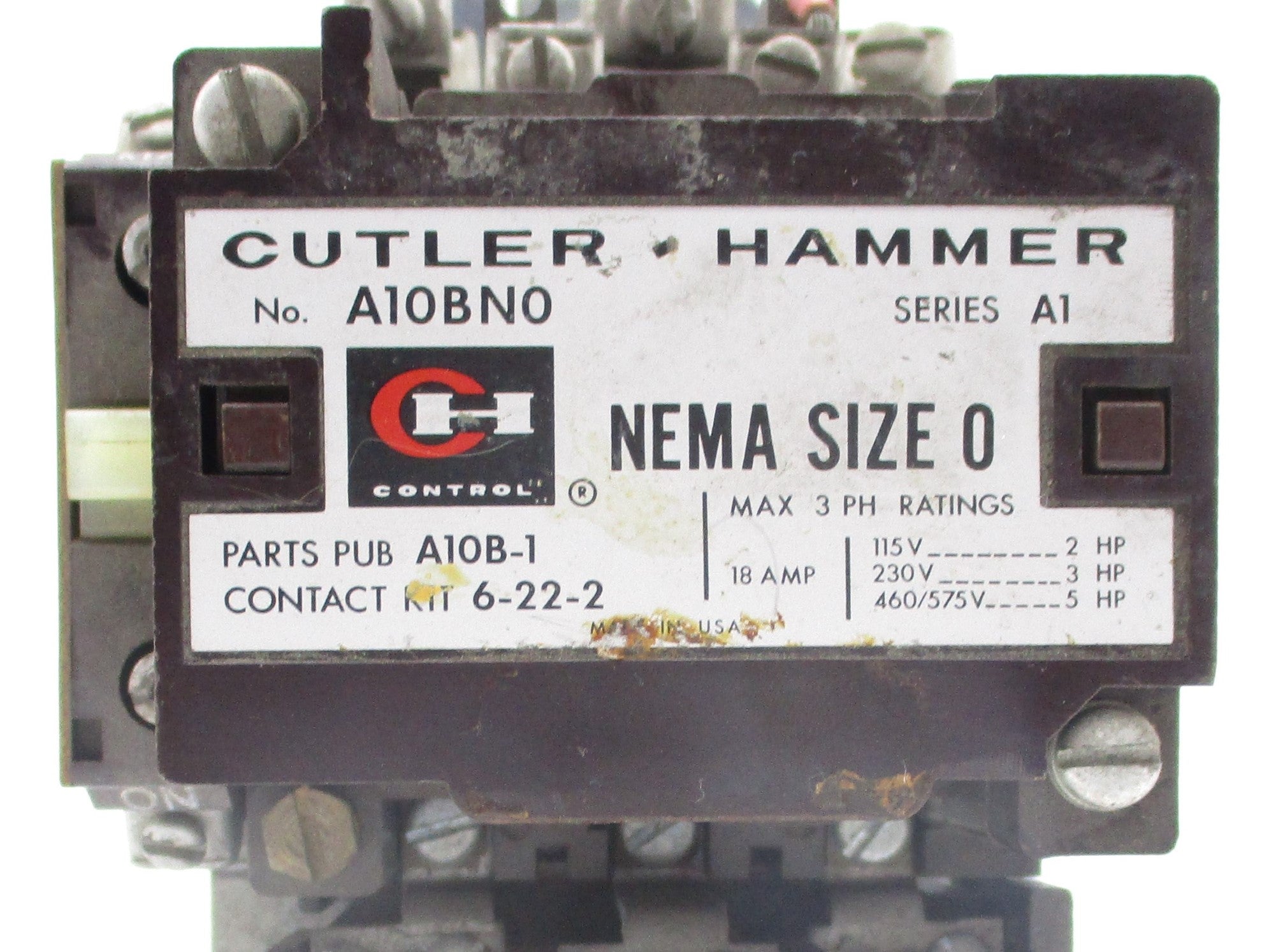 CUTLER HAMMER A10BN0 SER. A1 UNMP
