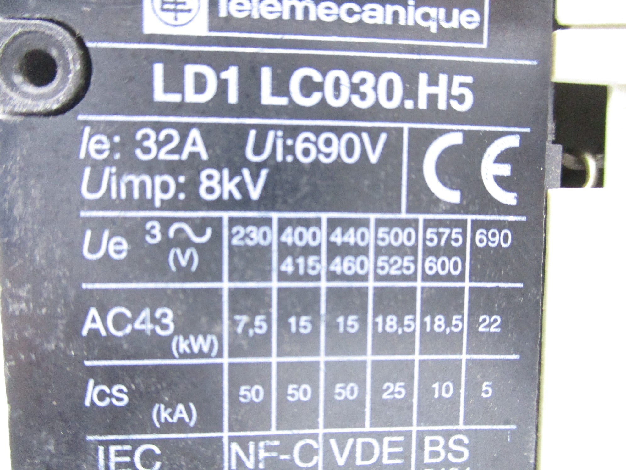 TELEMECANIQUE LD1LC030.H5 UNMP