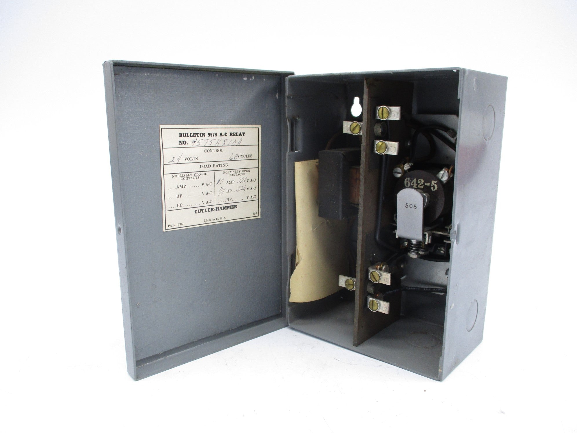 CUTLER HAMMER 9575H810A 10A 24V NSNP
