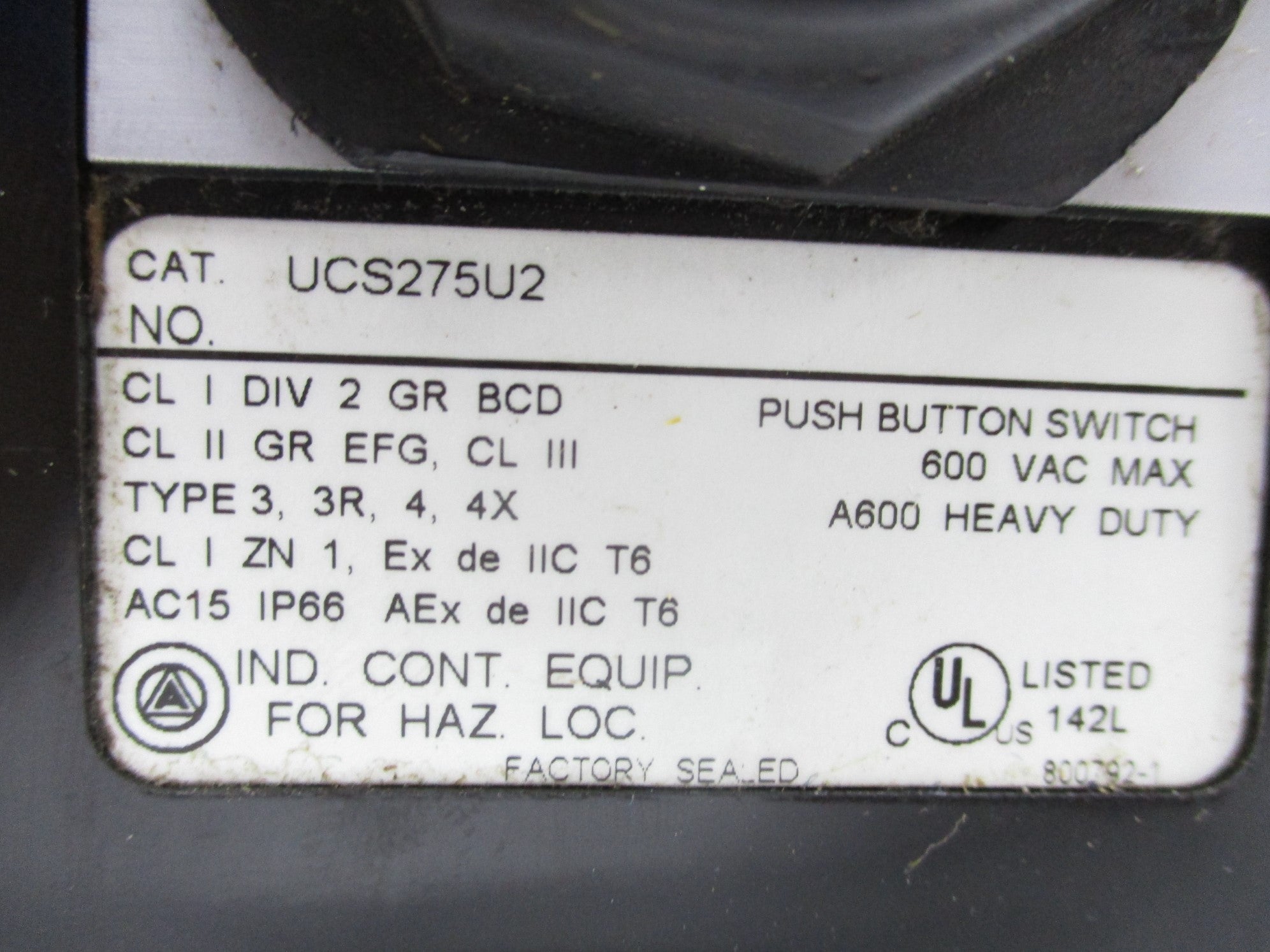 APPLETON UCS275U2 NSNP