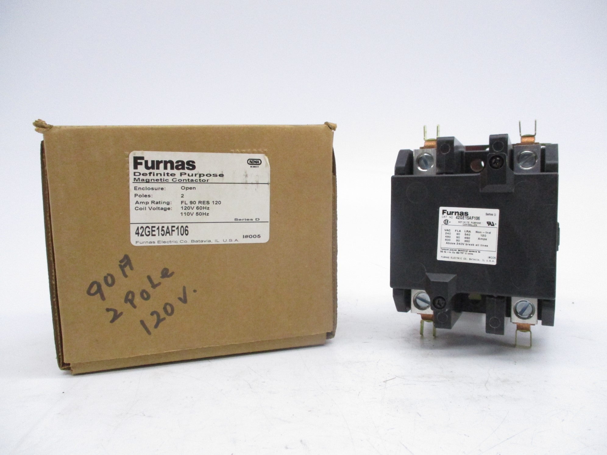 FURNAS 42GE15AF106 SER. D 120V NSMP