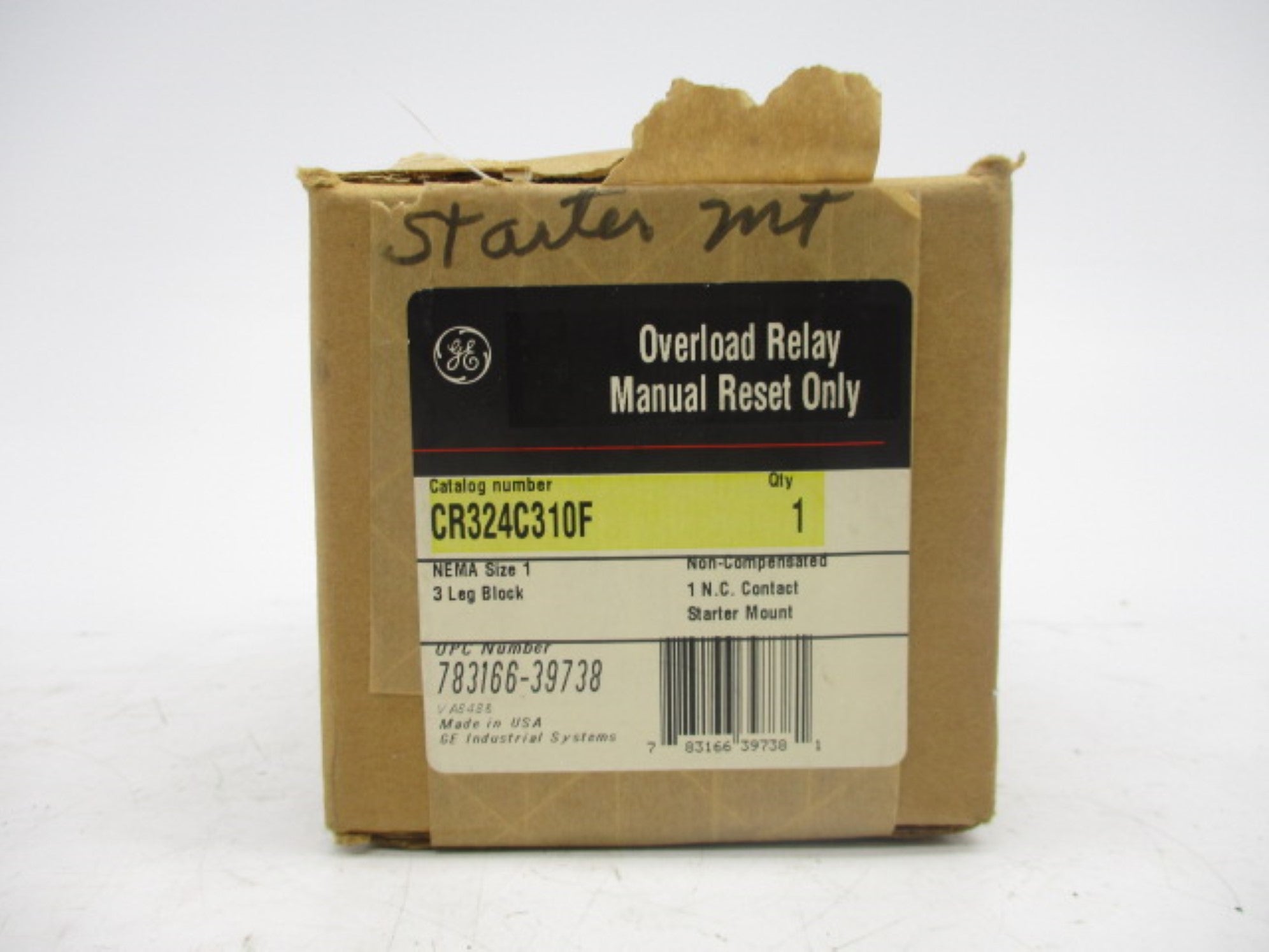 GENERAL ELECTRIC CR324C310F 600VAC 27A NSMP