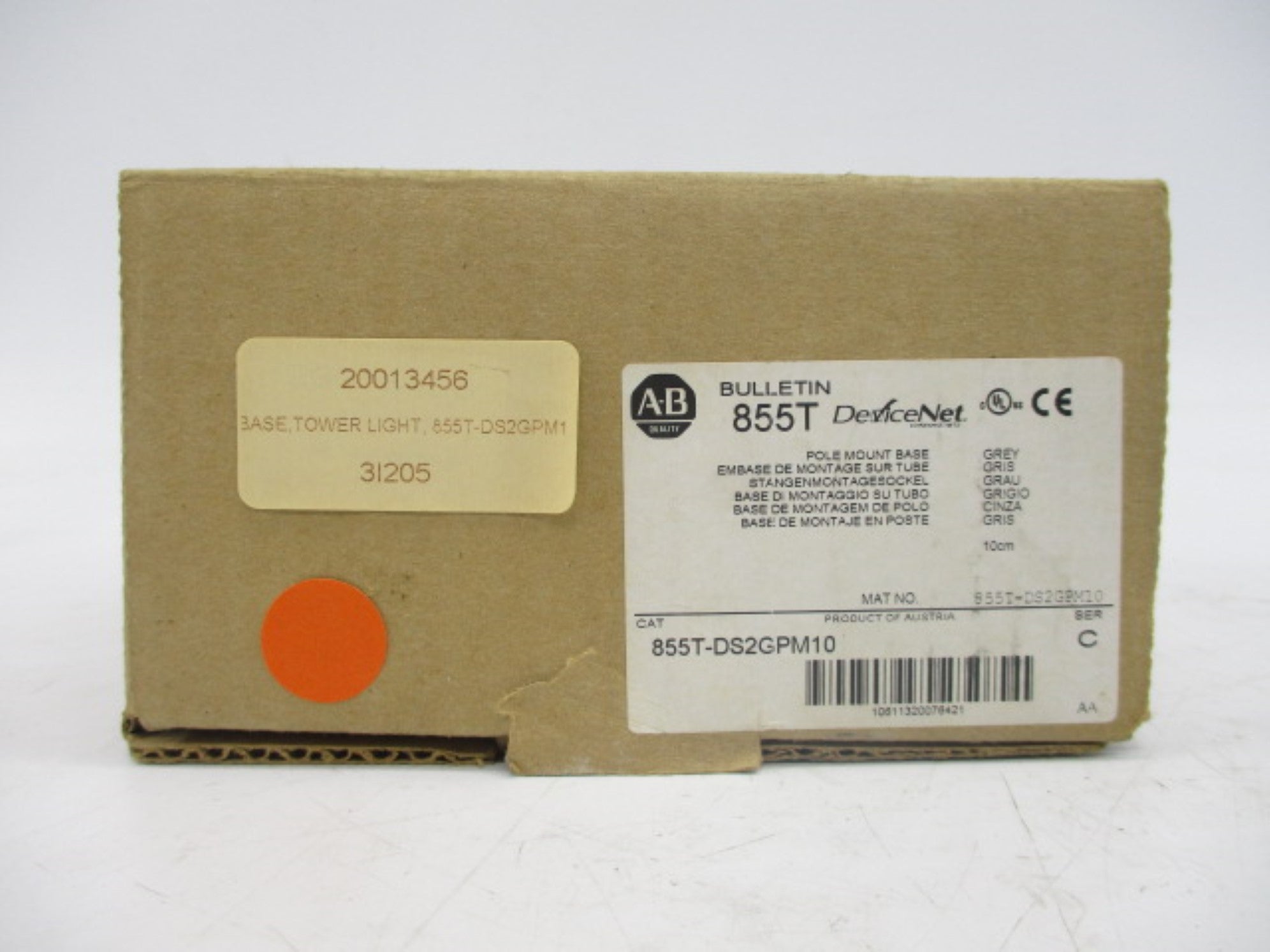 INDUSTRIAL SPARE PART 855T-DS2GPM10 SER. C (BR/WH) NSMP