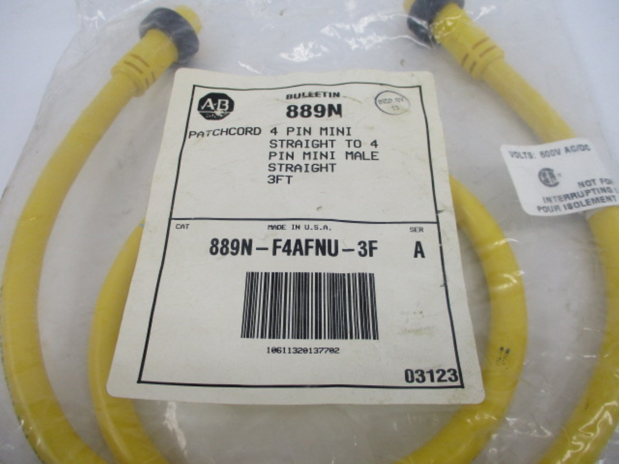 ALLEN BRADLEY 889N-F4AFNU-3F SER. A NSMP