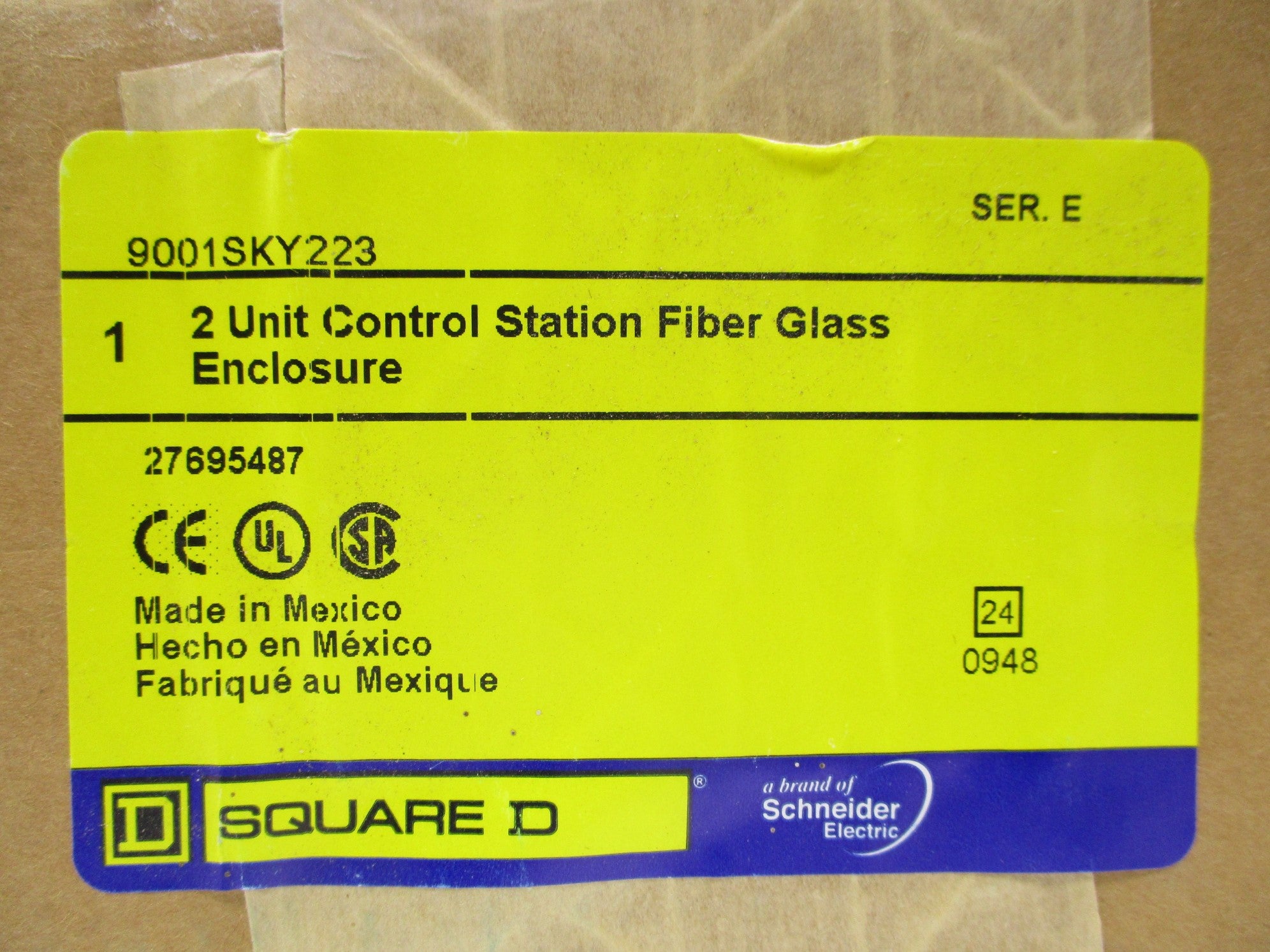 SQUARE D 9001SKY223 SER. E NSFS