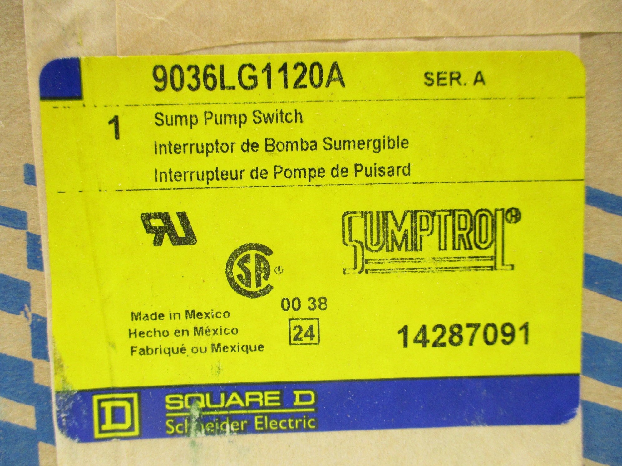 SQUARE D 9036LG1120A SER. A NSFS