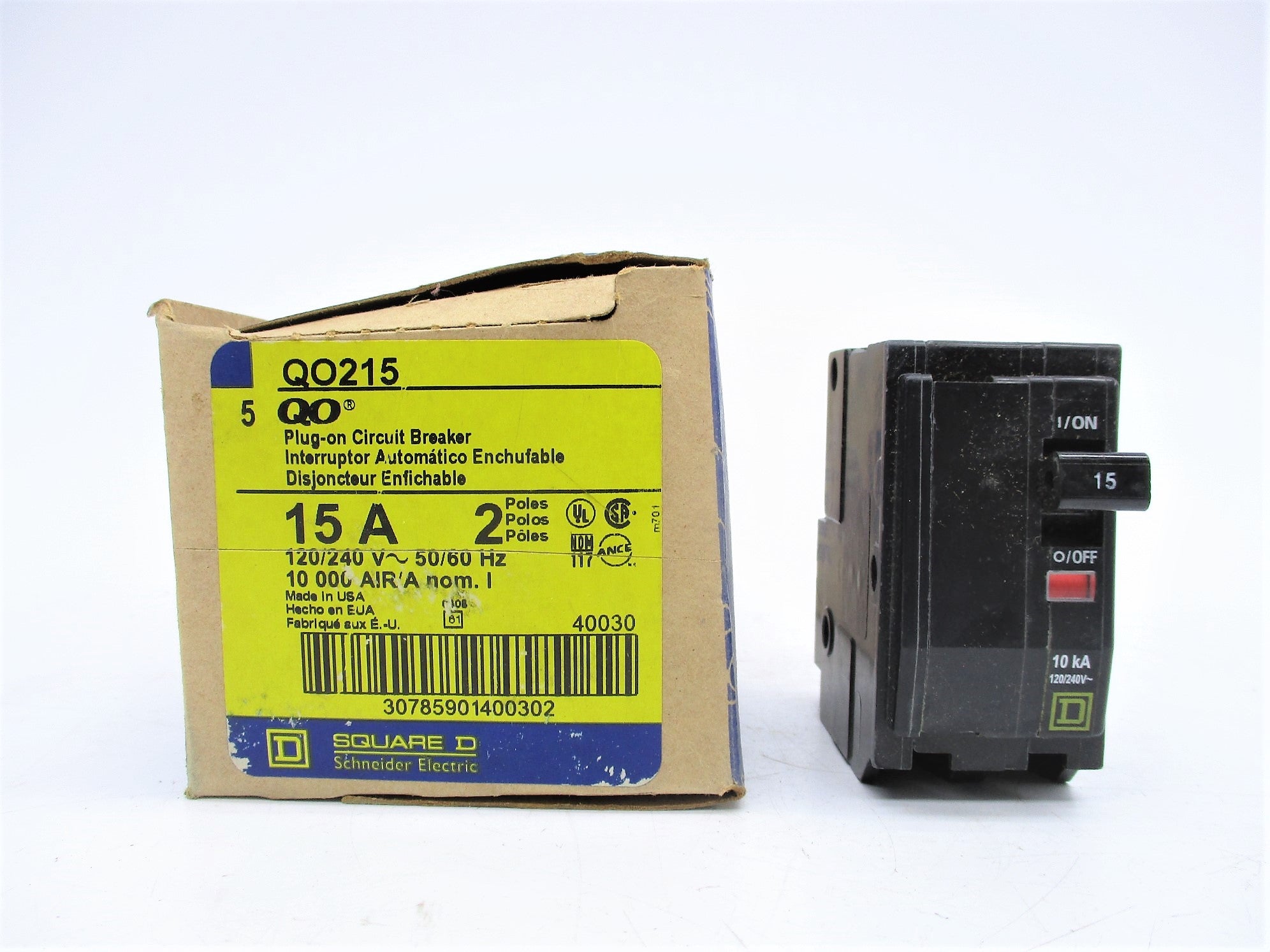 SQUARE D QO215 15A 240V (PKG OF 5) NSMP