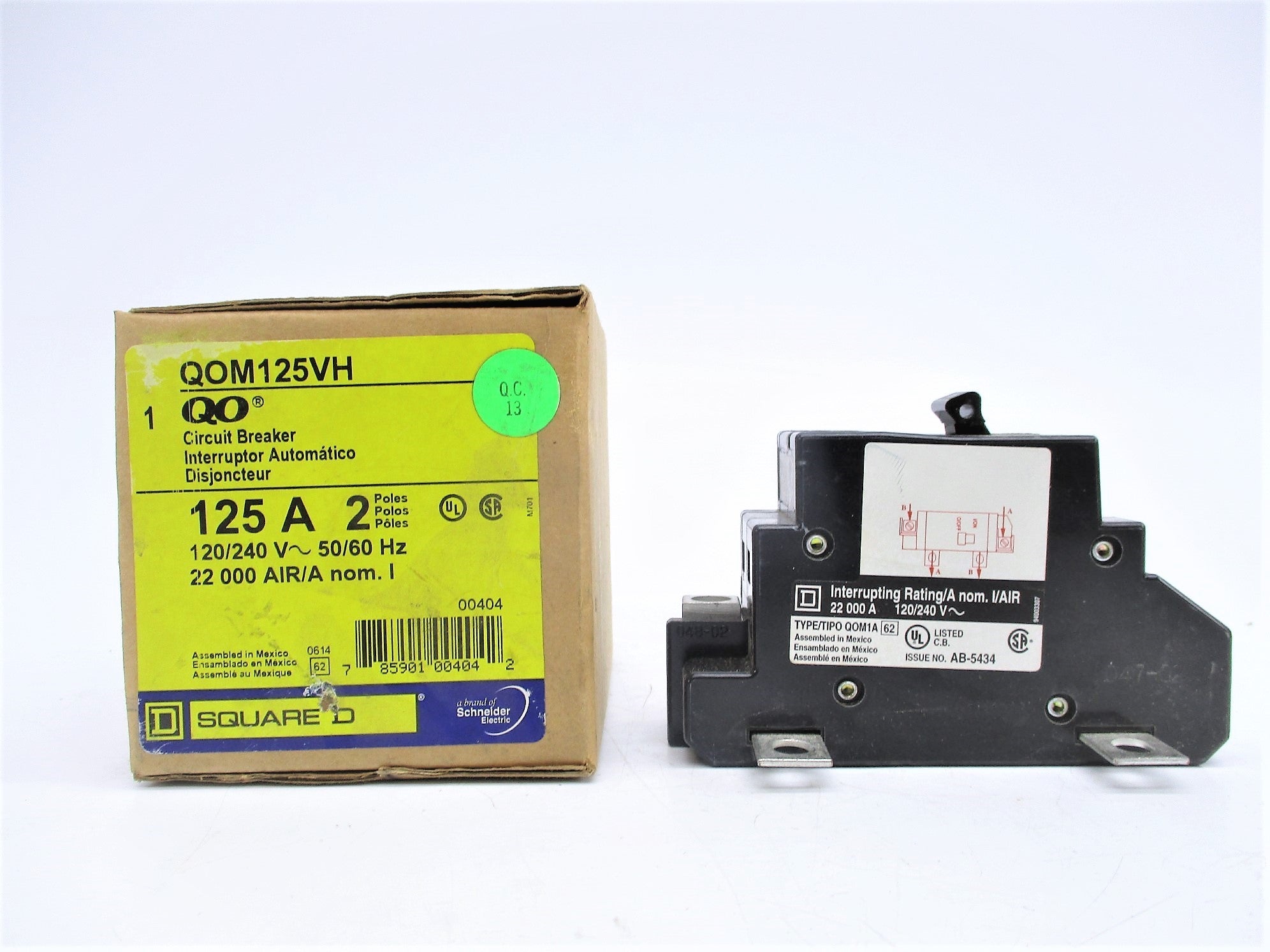 SQUARE D QOM125VH 125A 240V NSMP