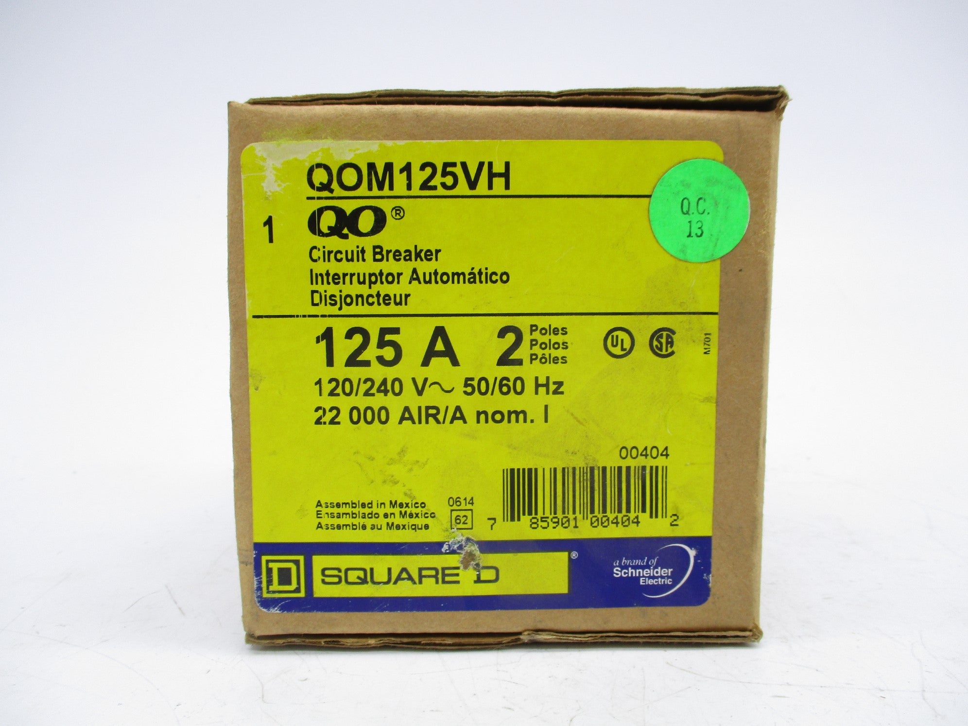 SQUARE D QOM125VH 125A 240V NSMP