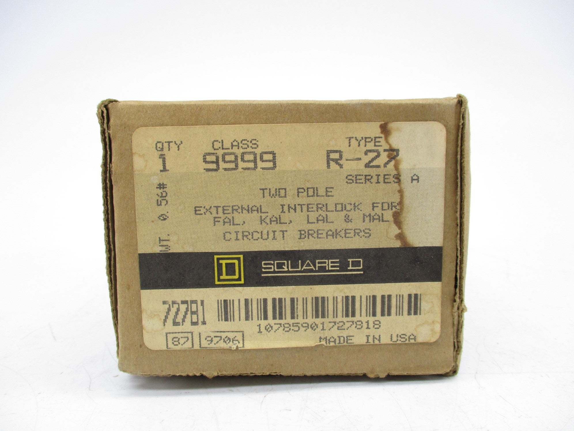 SQUARE D 9999R-27 SER. A NSMP