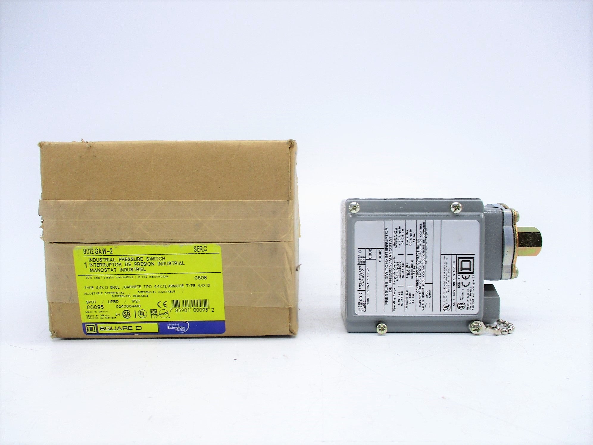 SQUARE D 9012GAW2 SER. C 1-40PSIG NSMP