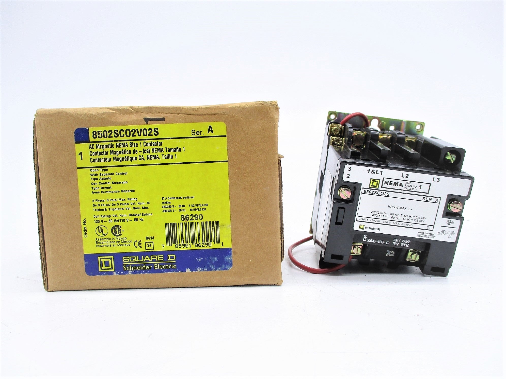 SQUARE D 8502SCO2V02S SER. A 110/120V NSMP