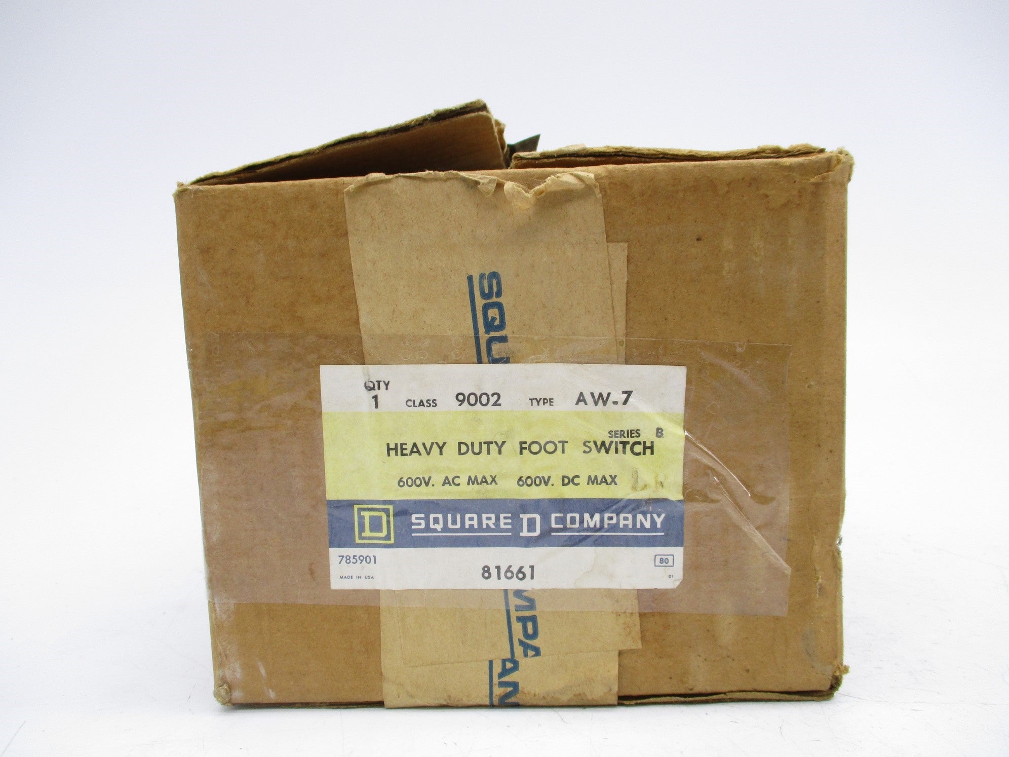 SQUARE D 9002AW-7 SER. B NSMP