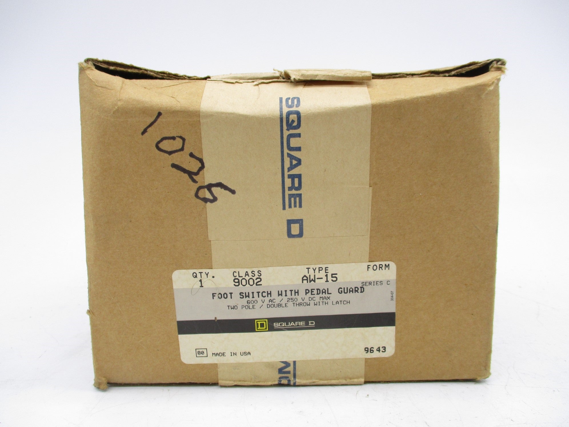 SQUARE D 9002AW-15 SER. C NSMP