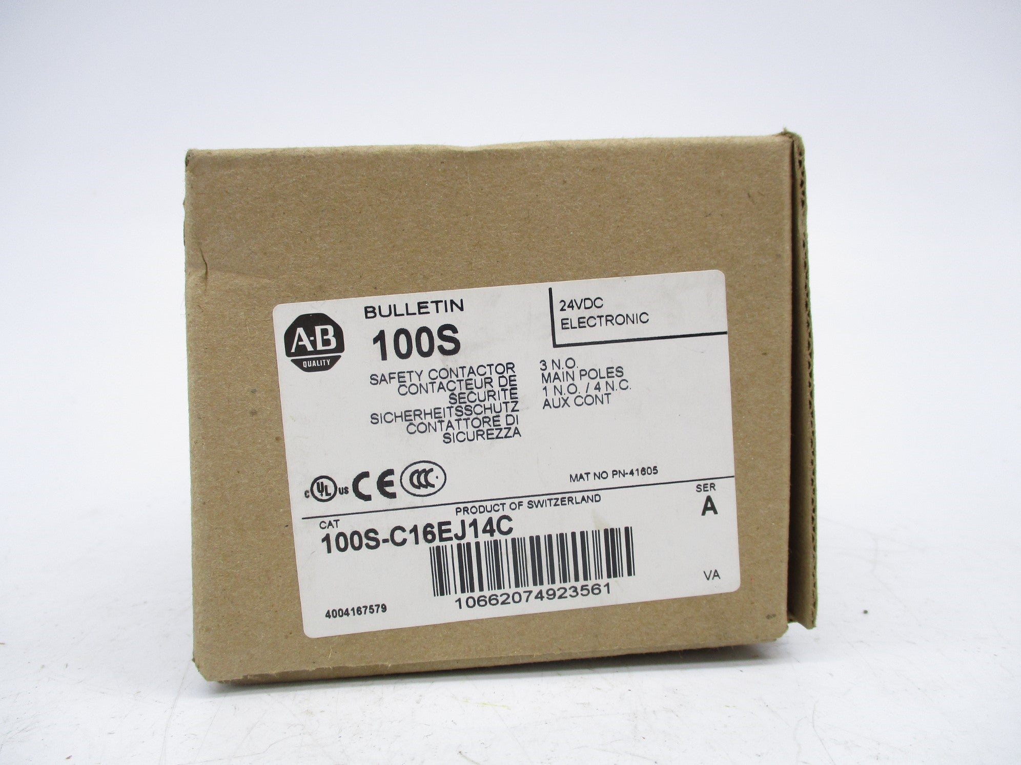 ALLEN BRADLEY 100S-C16EJ14C SER. A 24V (BR/WH) NSMP