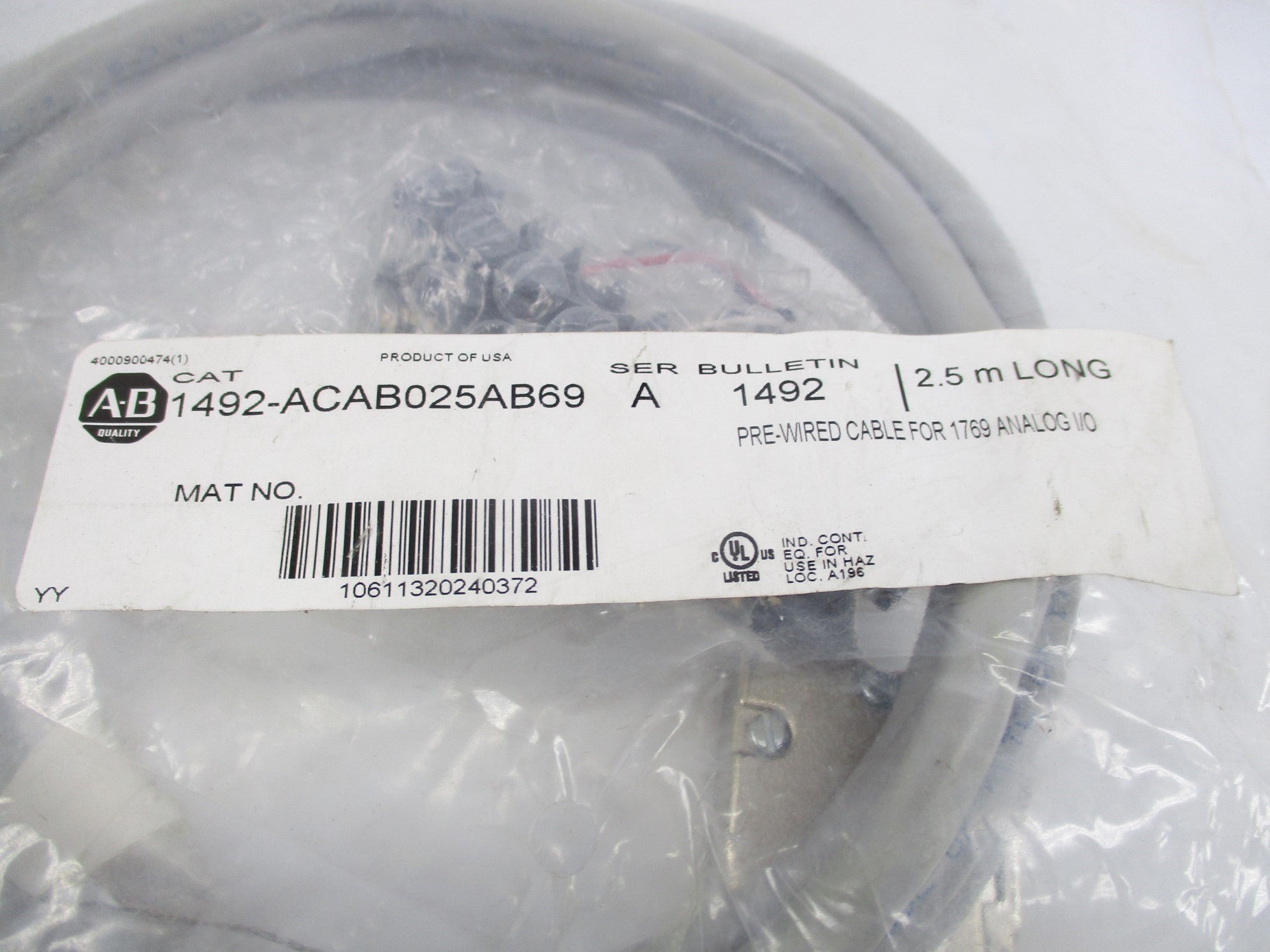 ALLEN BRADLEY 1492-ACAB025AB69 SER. A NSMP