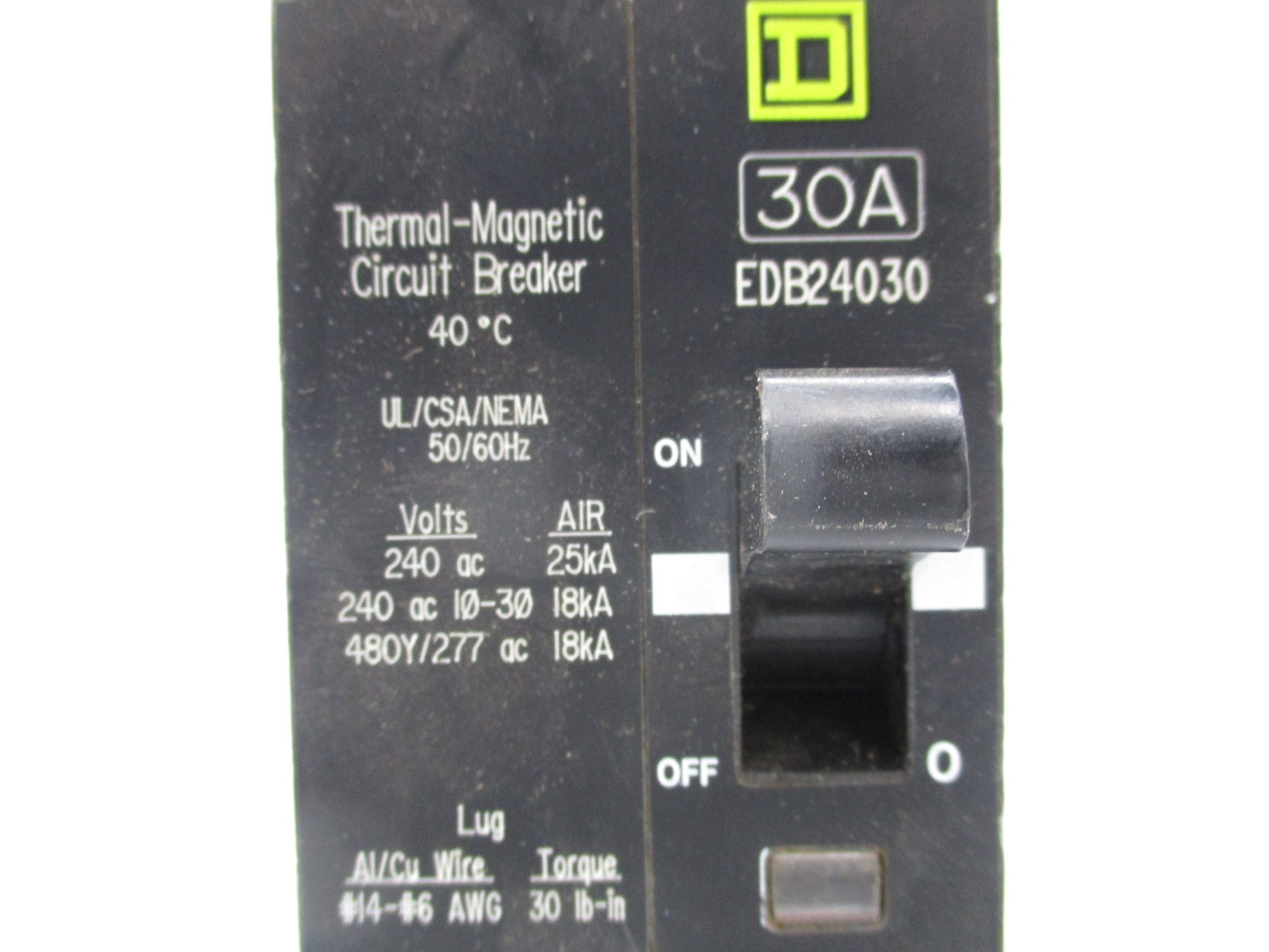 SQUARE D EDB24030 SER. 1 30A 277V NSNP