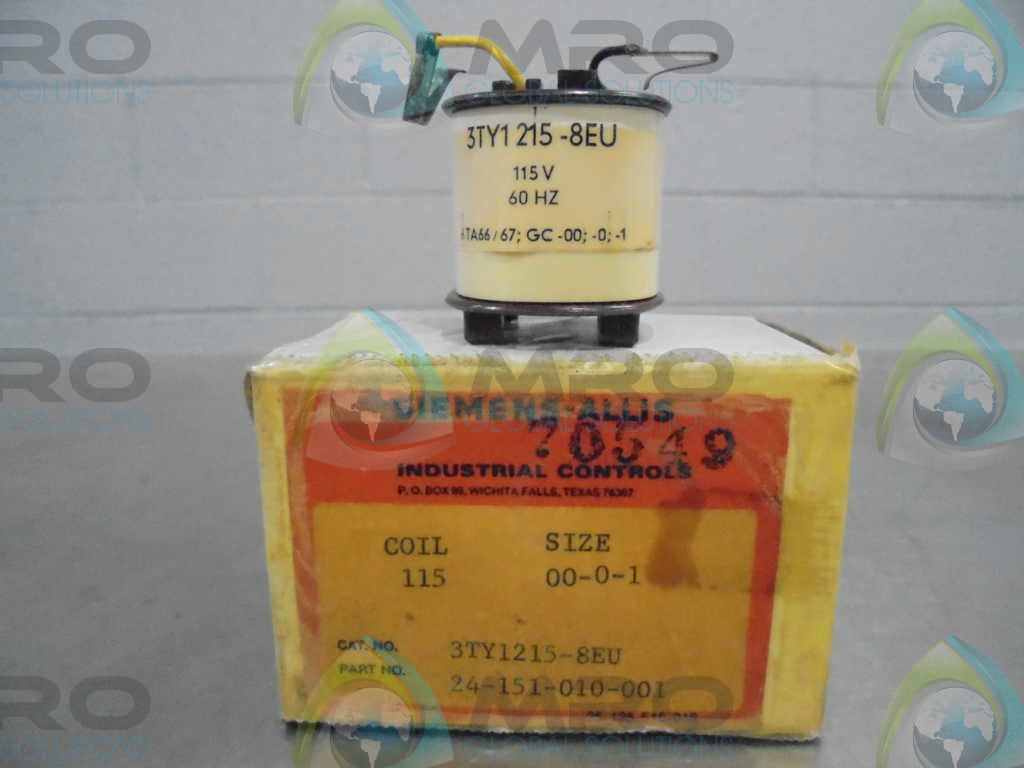 SIEMENS ALLIS 3TY1215-8EU COIL *NEW IN BOX*
