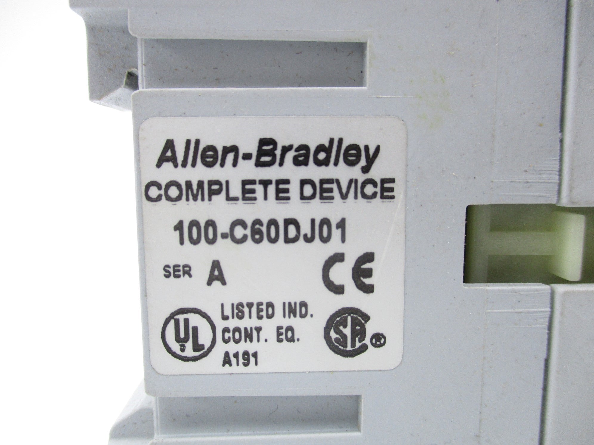 ALLEN BRADLEY 100-C60DJ01 SER. A 24V NSNP
