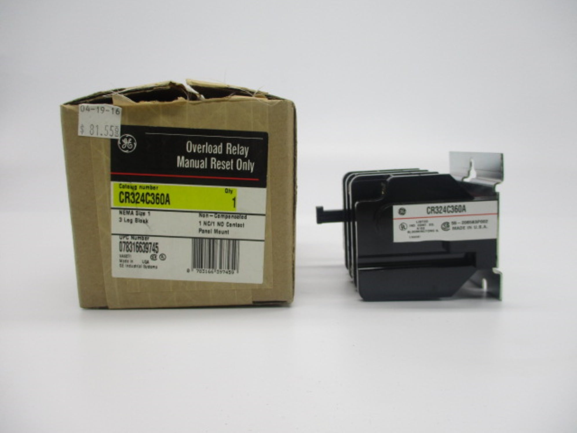 GENERAL ELECTRIC CR324C360A 90A NSMP