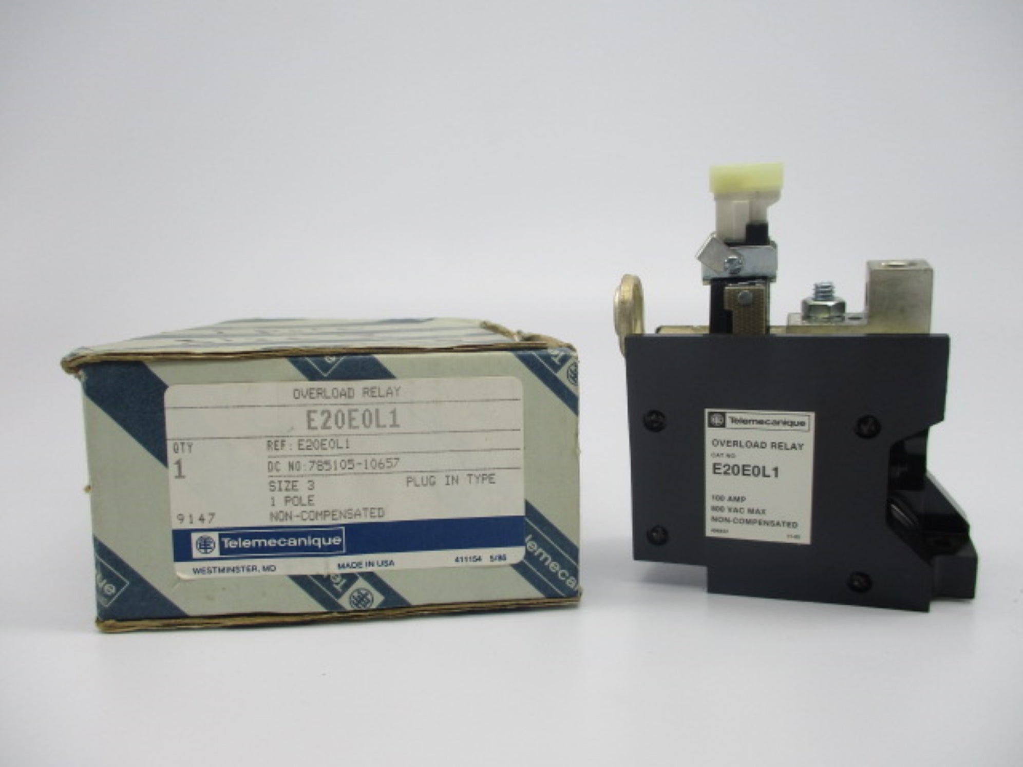 TELEMECANIQUE E20E0L1 100A 600V NSMP