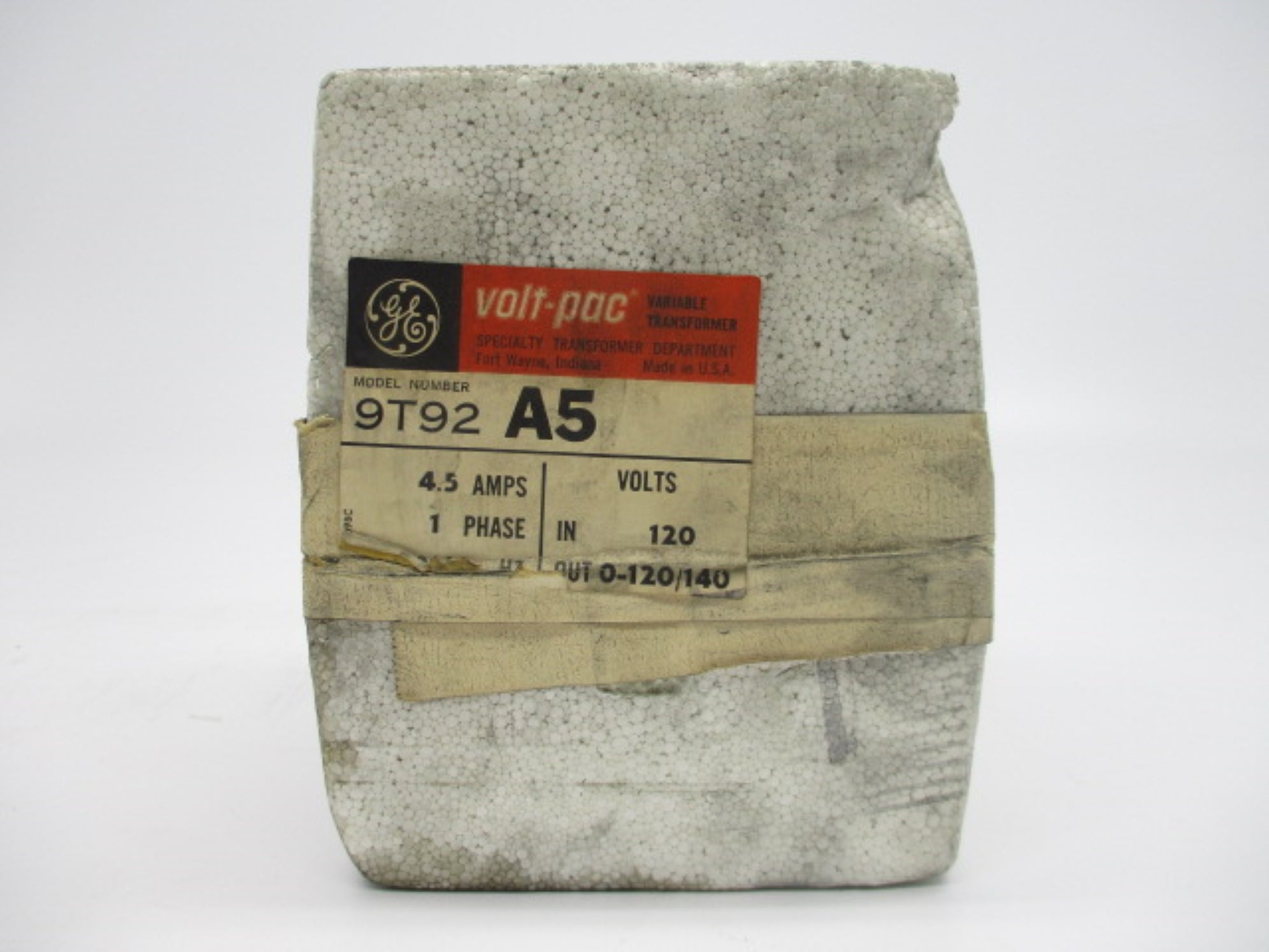 GENERAL ELECTRIC 9T92A5 NSFS