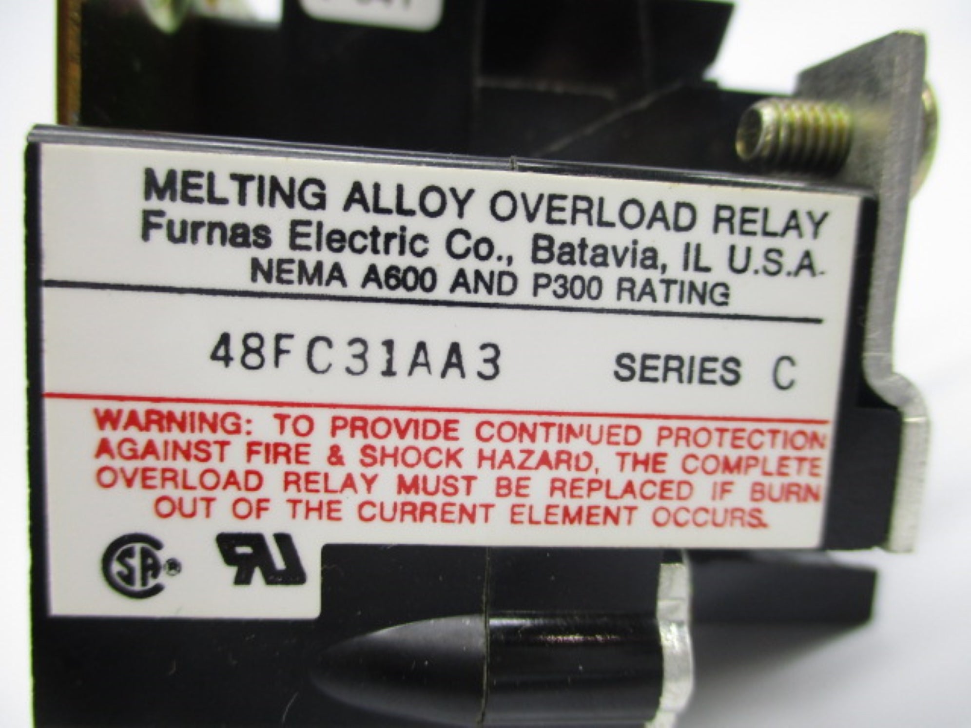 FURNAS 48FC31AA3 SER. C UNMP