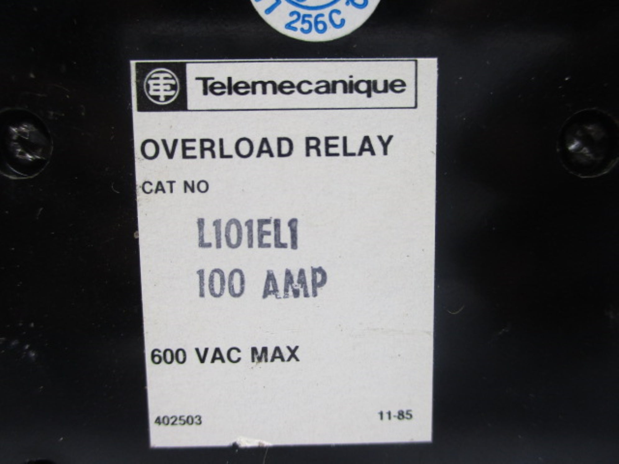 TELEMECANIQUE L101EL1 100A 600V NSNP