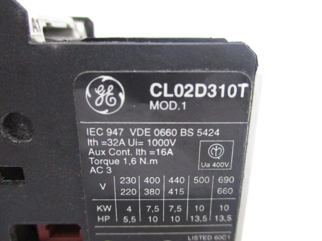 GENERAL ELECTRIC CL02D310T 250V NSNP