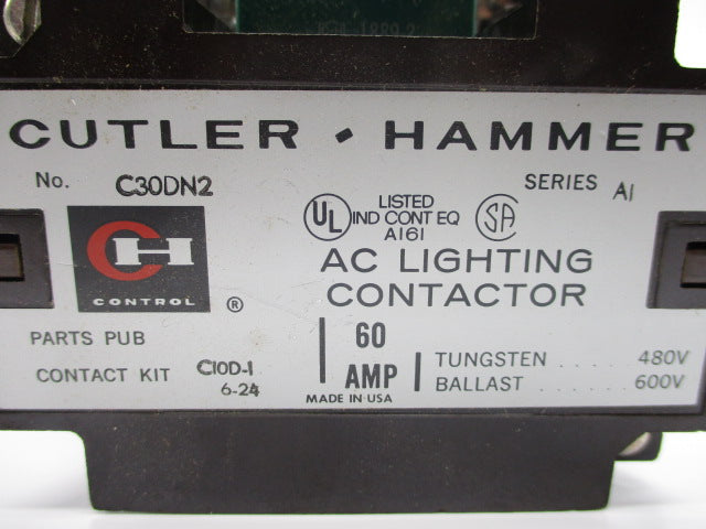 CUTLER HAMMER C30DN2 SER. A1 60A 120V NSNP