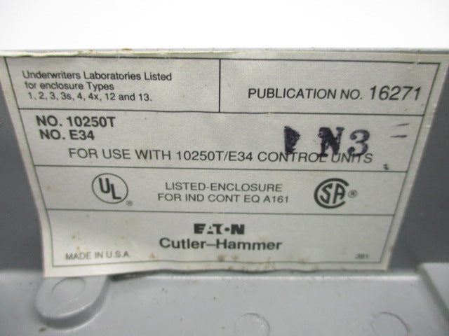CUTLER HAMMER 10250TE34 (AS PICTURED) NSNP