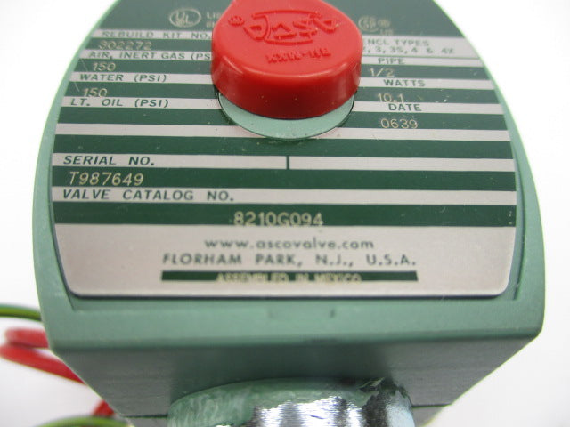 ASCO 8210G094 480/60 440/50 NSNP