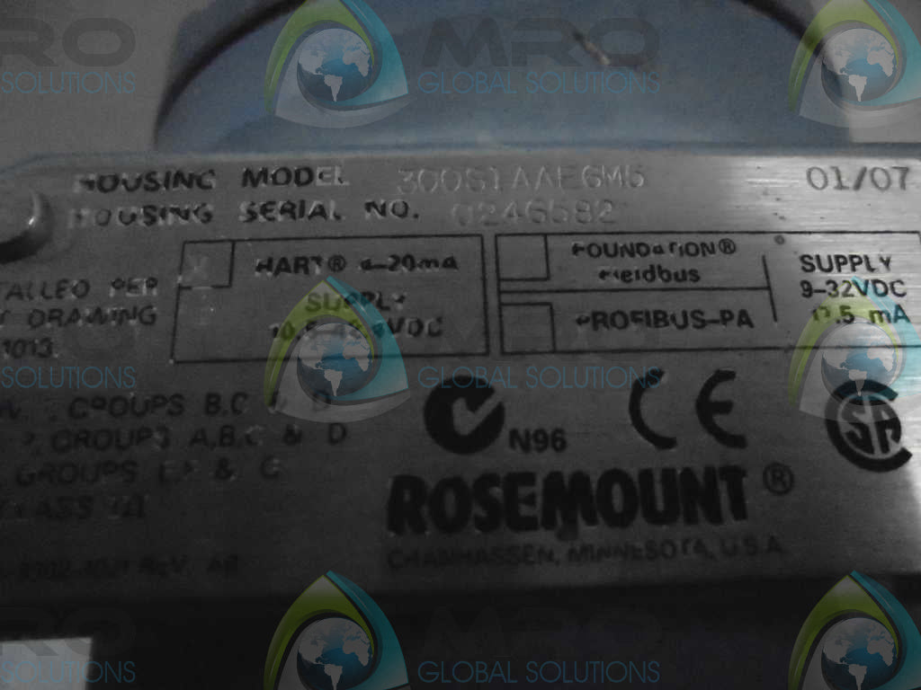 ROSEMOUNT 3051S2TG1A11A1AE6M504 *USED*